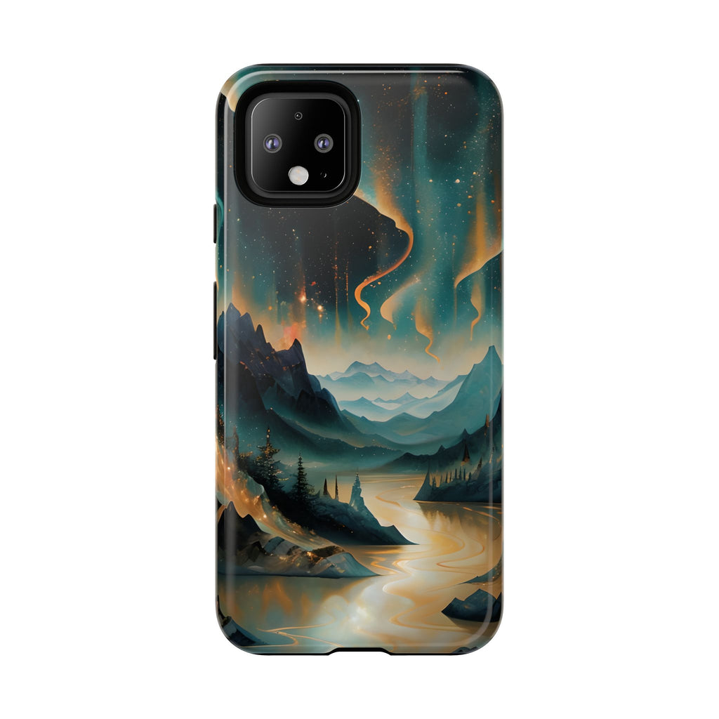 Aurora Dreamscape Tough Case for Google Pixel 4 - Northern Lights Artistic Shockproof Cover, Elegant Protective Phone Case