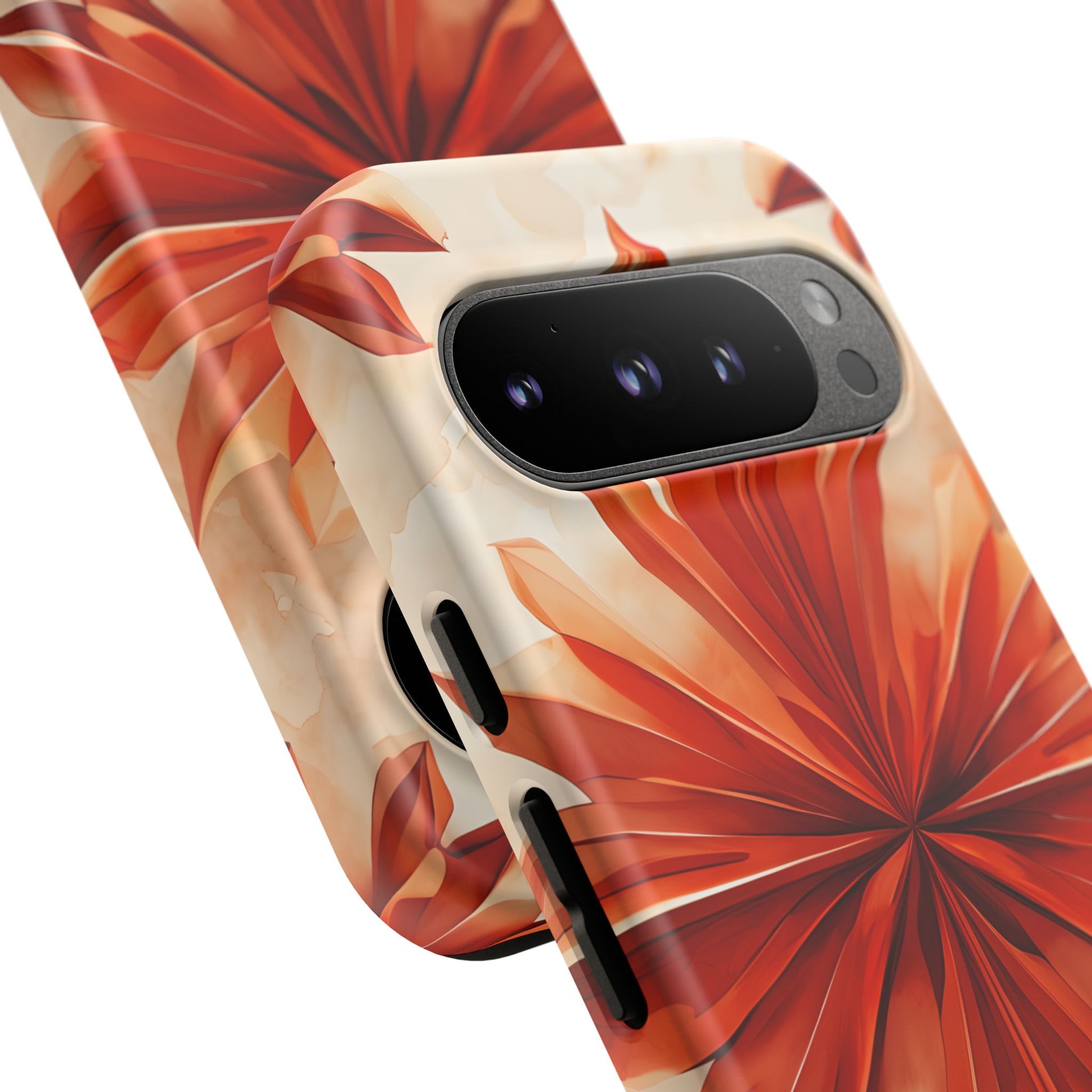 Sunset Fleur Google Pixel 9 Pro - Kaleidoscope Collection of MagSafe Compatible - Vibrant Sunset Flower Design