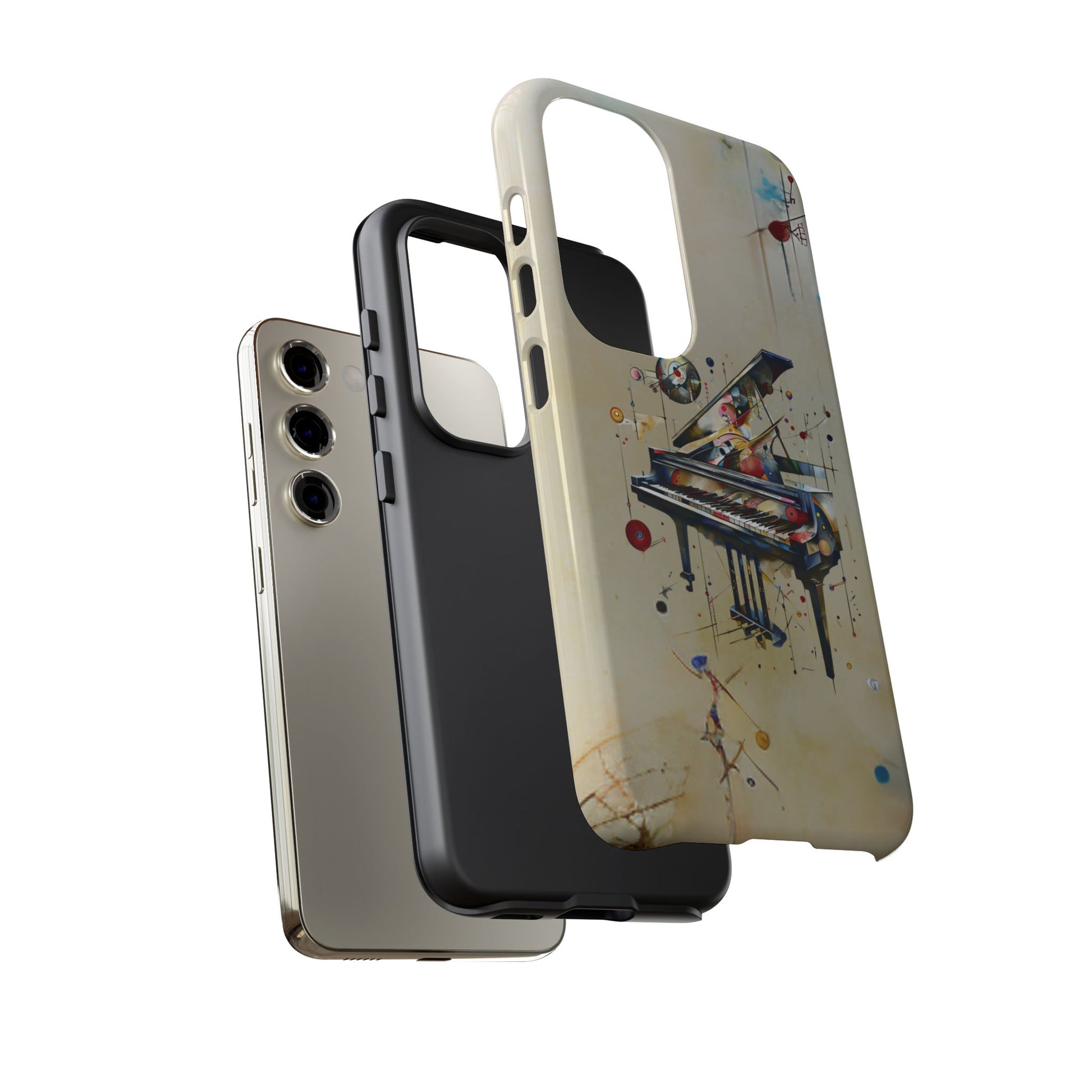Keys of Imagination Artistic Grand Piano Tough Case for Samsung Galaxy S23 - Shockproof Phone Cover