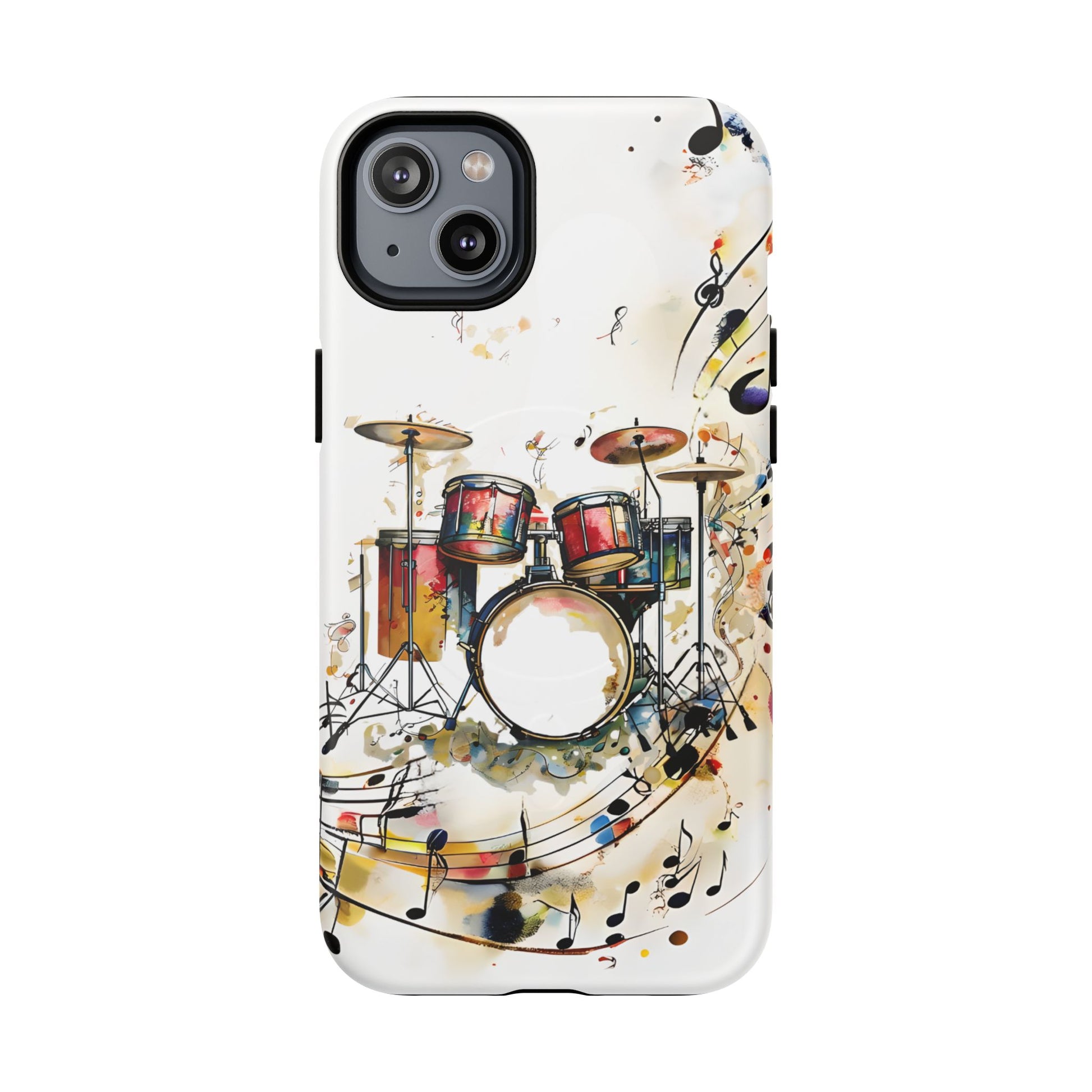 Beatline Abstract Drums & Music Notes iPhone 14 Plus MagSafe Case