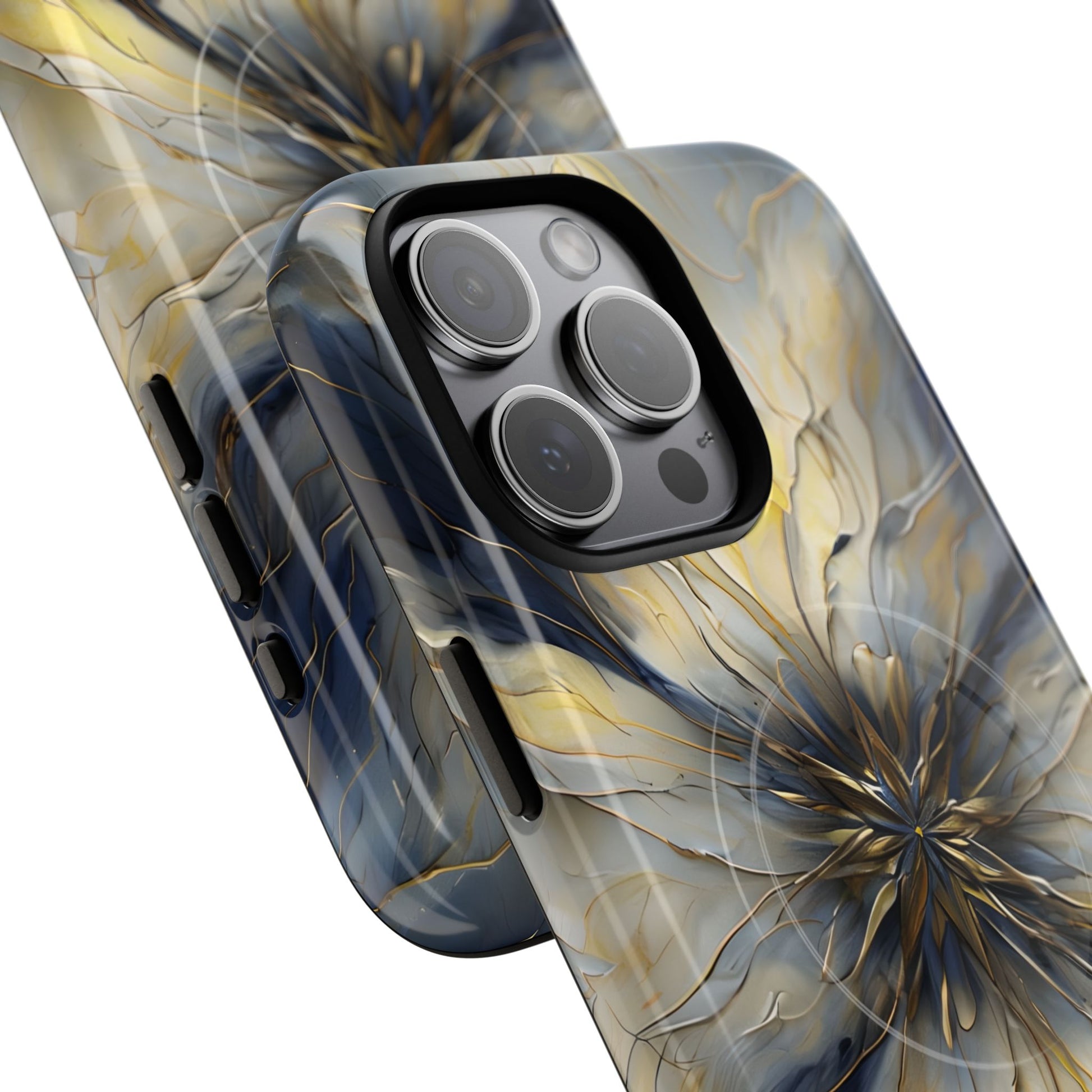 Luxury Luminous Petal MagSafe iPhone 15 Pro Max- Designer Shockproof Cover