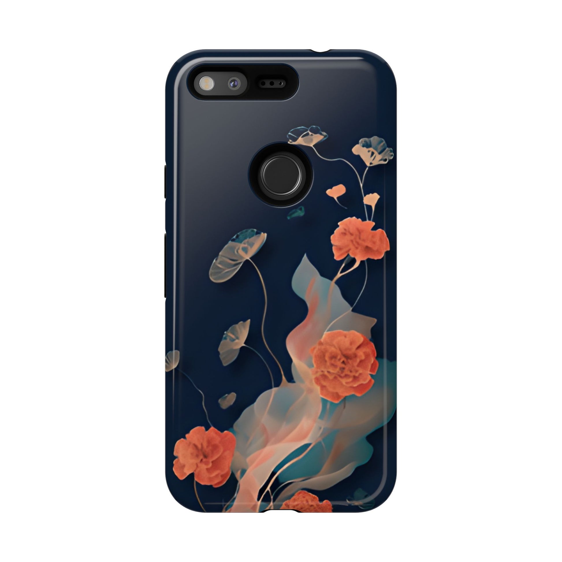 Lotus Reverie - Elegant Artistic Floral Google Pixel Tough Phone Case - Painterly Lotus Blossom Design