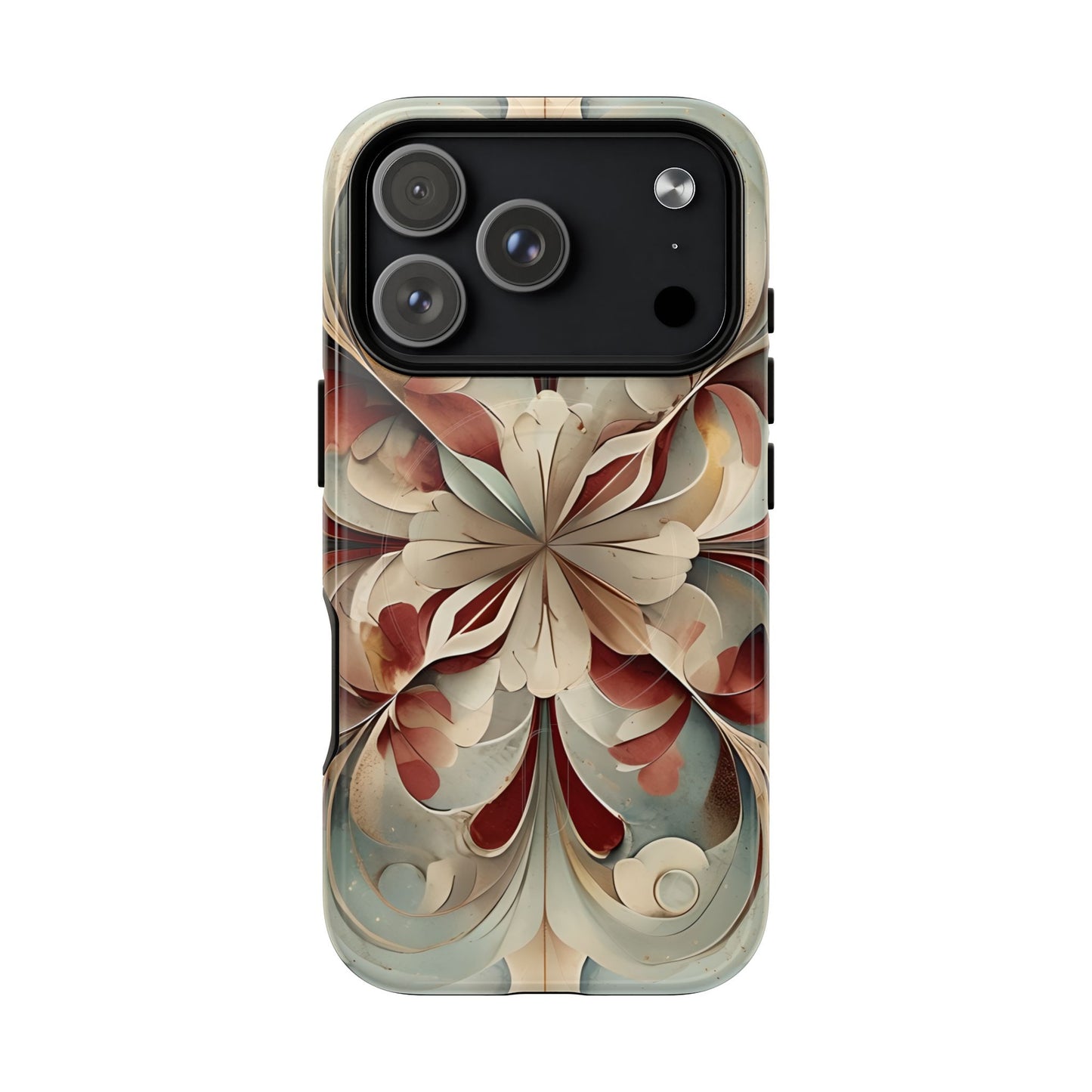 Vintage Baroque Blossom - Ornate Floral Art iPhone MagSafe Phone Case - Elegant Baroque-Inspired Design