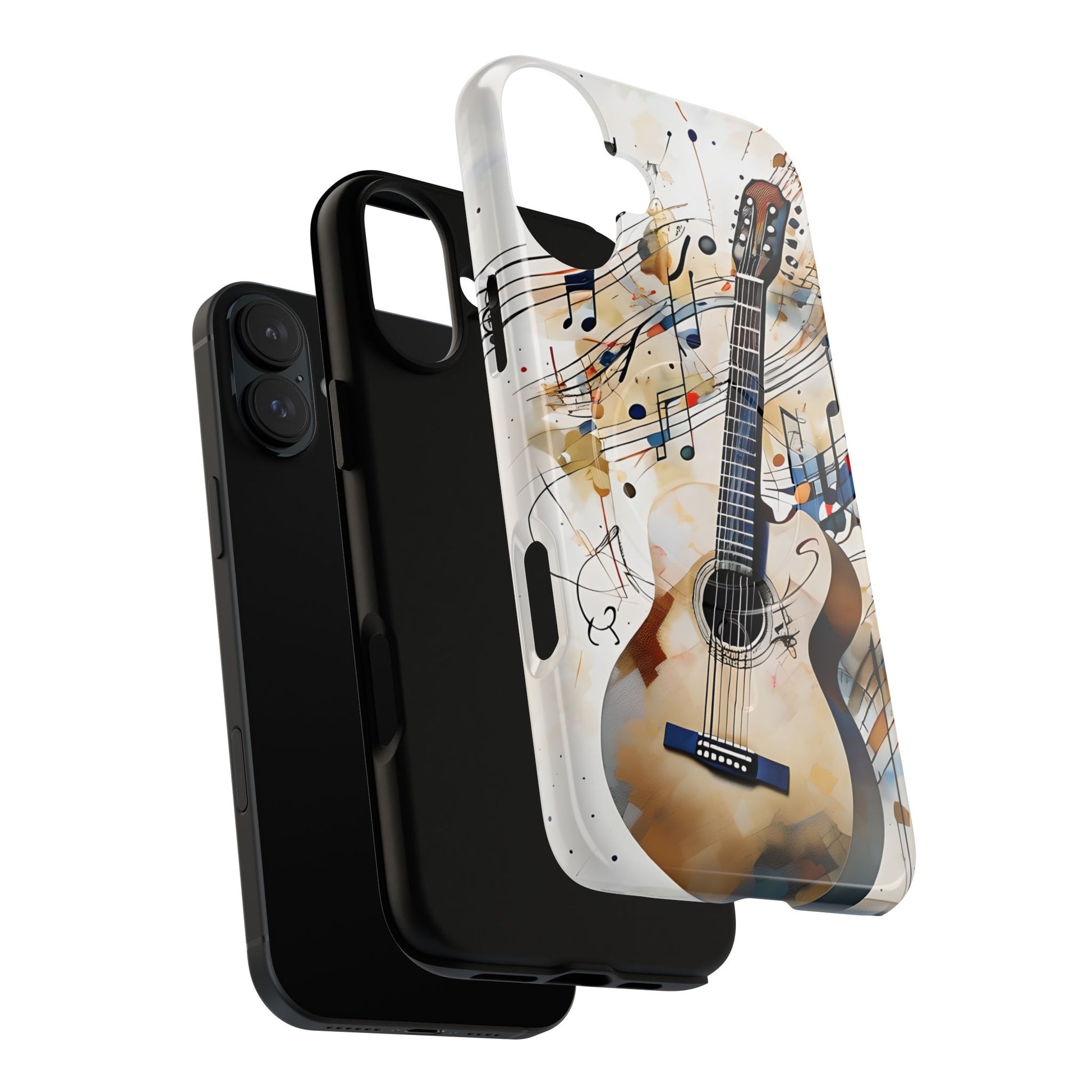 Strum and Flow Acoustic Guitar Art iPhone 16 Plus MagSafe Case