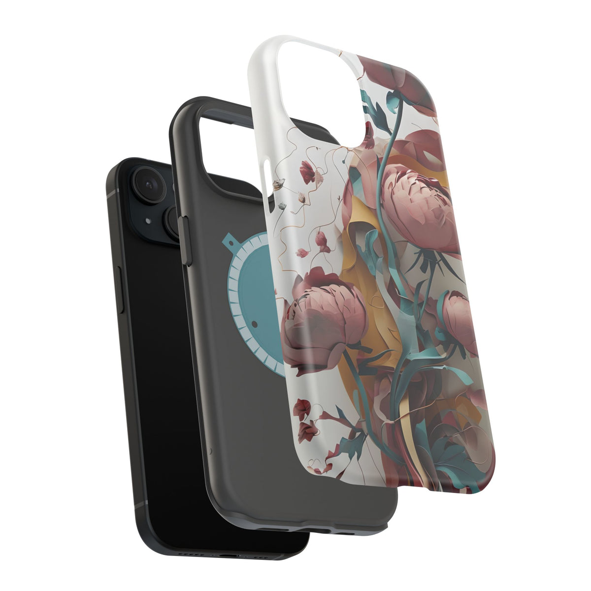 Blushing Peony Veil iPhone MagSafe Case