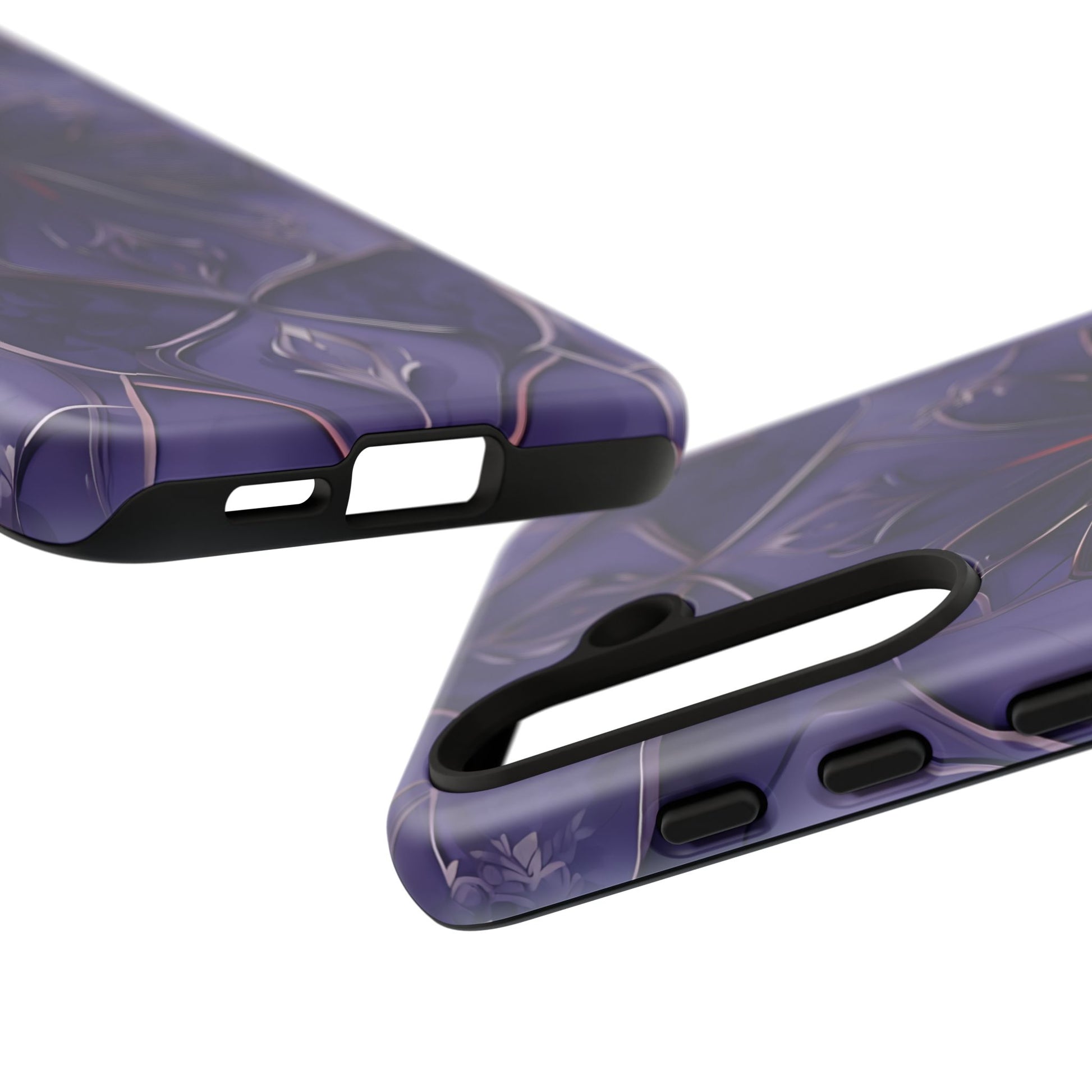 Violet Nebula - Kaleidoscope Collection Artistic Floral Burst - Samsung Galaxy S24 Tough Phone Case - Bold Purple Symmetrical Design