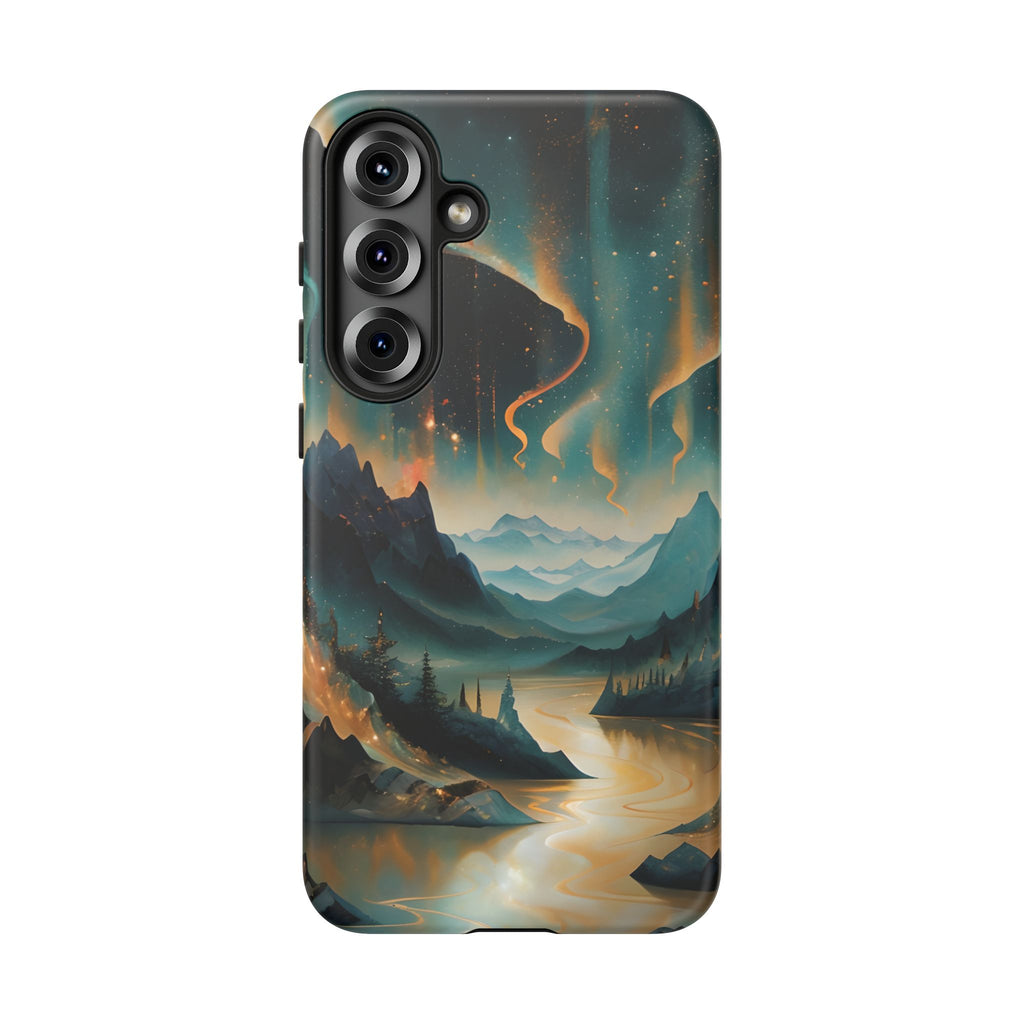 Aurora Dreamscape Samsung Galaxy S25 Plus Tough Case - Artistic Northern Lights Cover - Premium Abstract Design