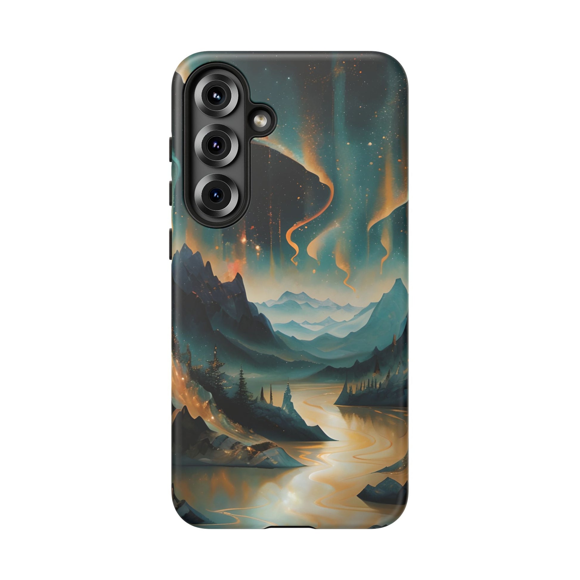 Aurora Dreamscape Samsung Galaxy S25 Plus Tough Case - Artistic Northern Lights Cover - Premium Abstract Design