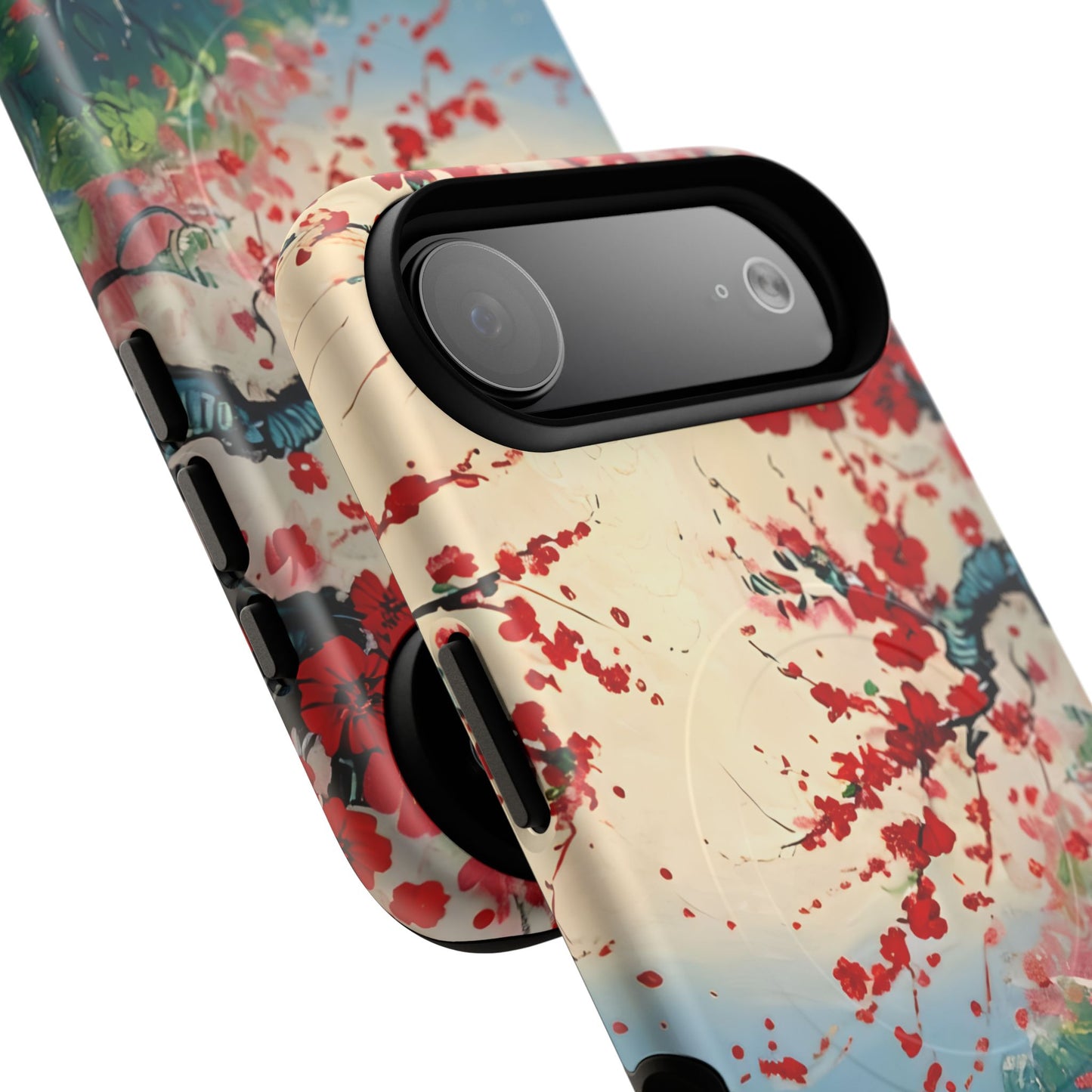 Crimson Blossom Lake iPhone MagSafe Case