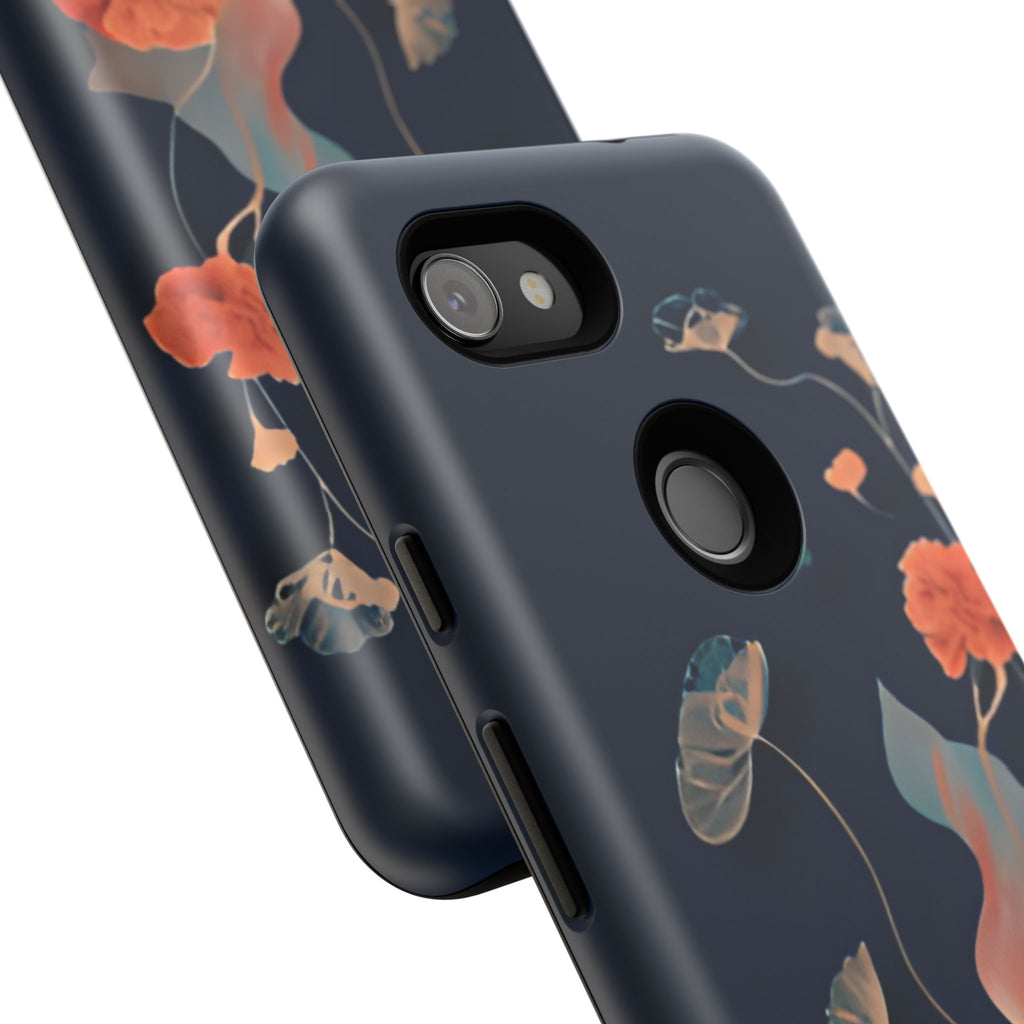 Lotus Reverie - Elegant Artistic Floral Google Pixel 3a Tough Phone Case - Painterly Lotus Blossom Design