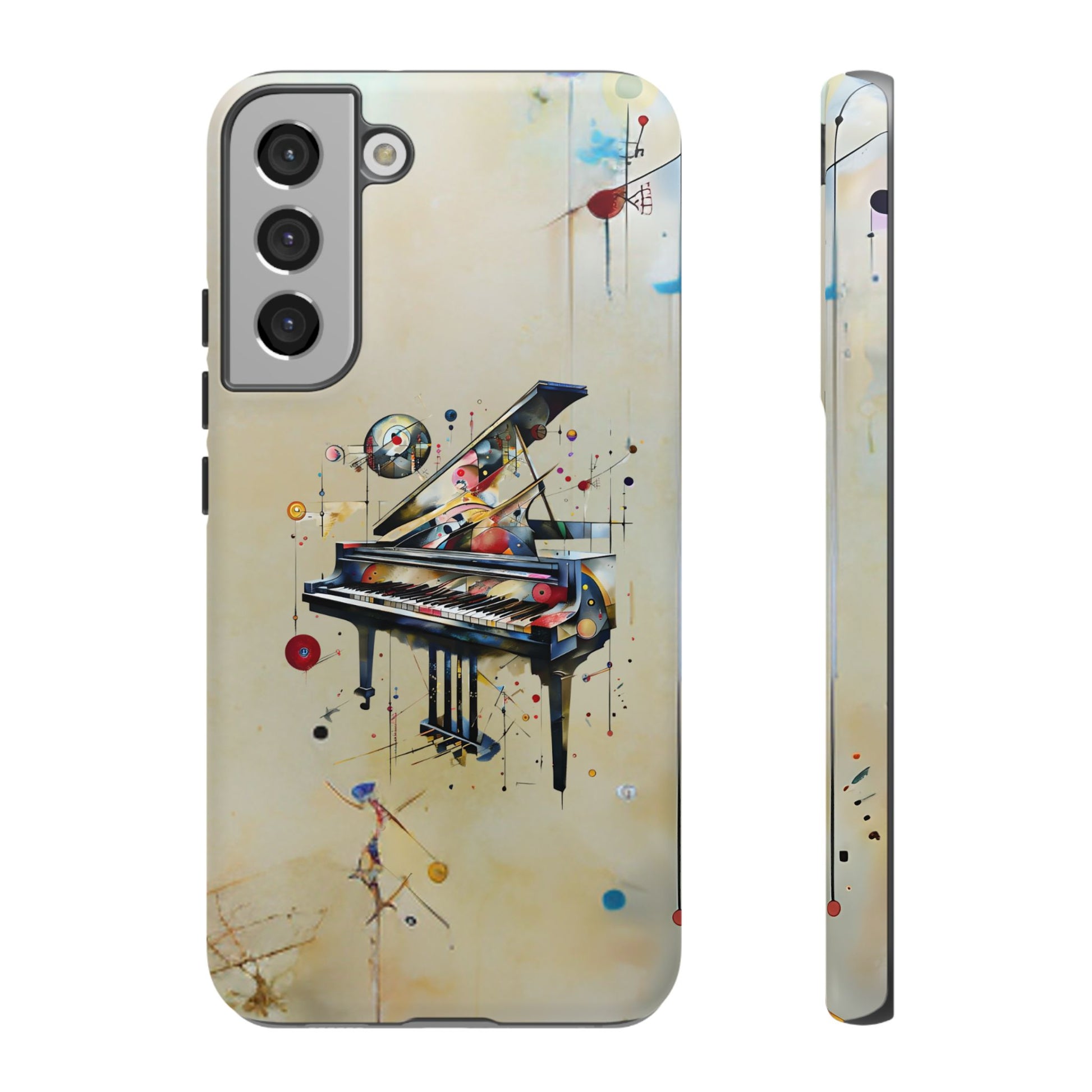 Keys of Imagination Artistic Grand Piano Tough Case for Samsung Galaxy S22 Plus - Shockproof Phone Cover