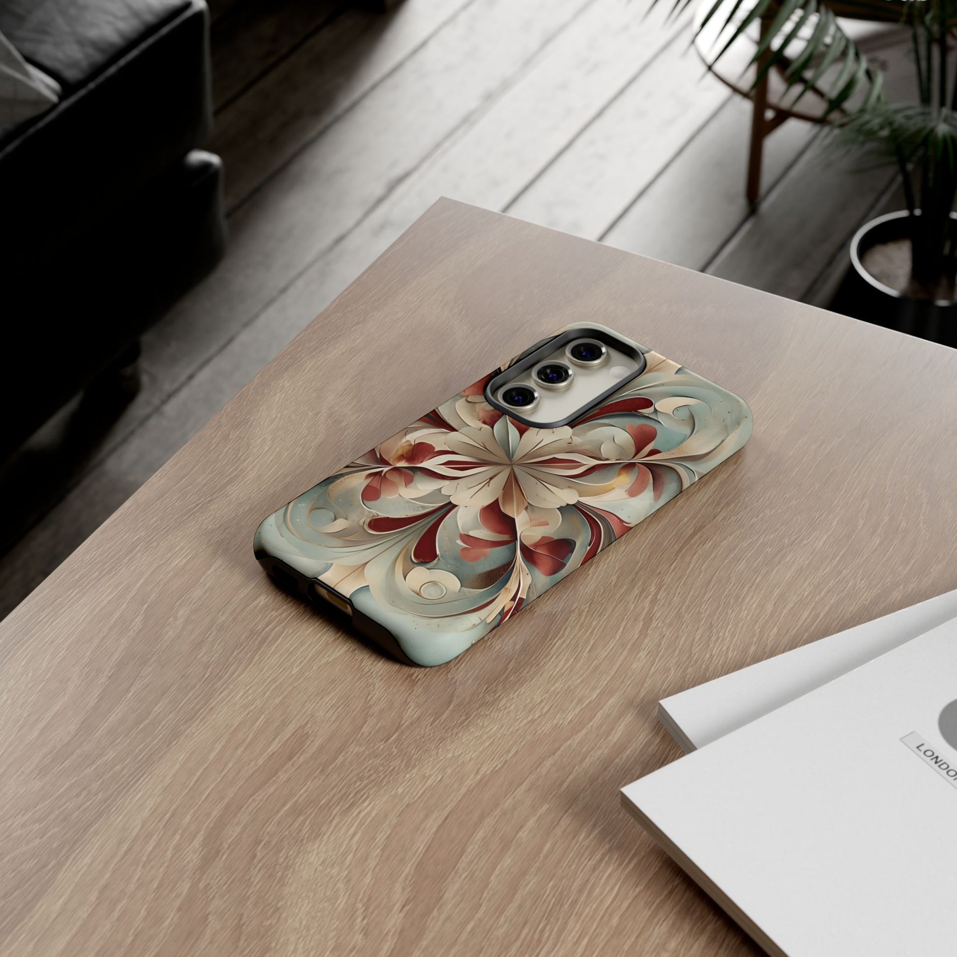 Vintage Baroque Blossom - Ornate Floral Art Samsung Galaxy S23 Tough Phone Case - Elegant Baroque-Inspired Design