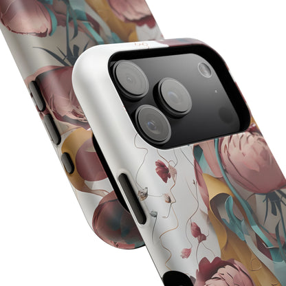 Blushing Peony Veil iPhone MagSafe Case
