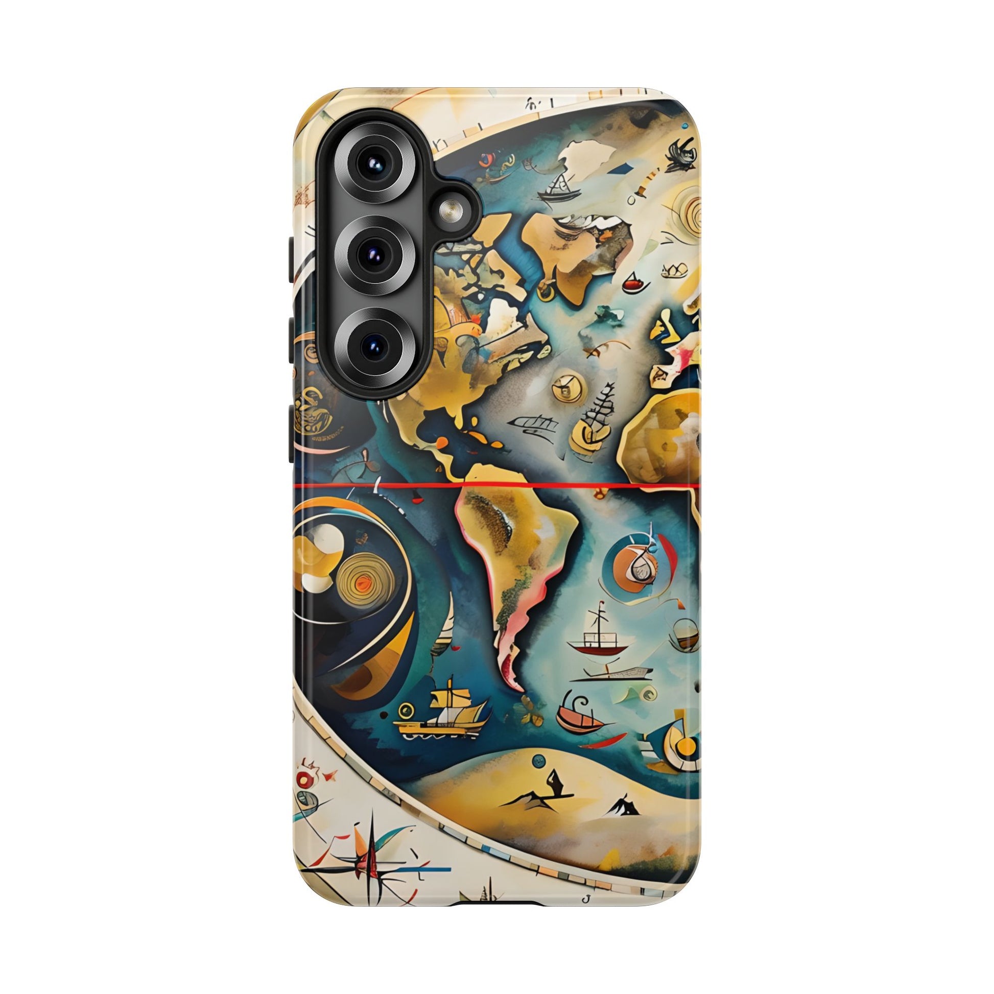 Celestial Map Samsung Galaxy S25 Tough Case - Vintage Map - Premium Abstract Design