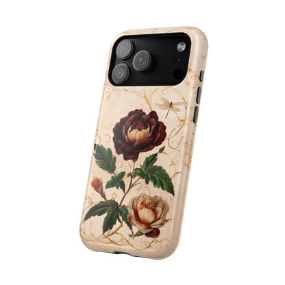 Vintage Burgundy Rose iPhone MagSafe Case