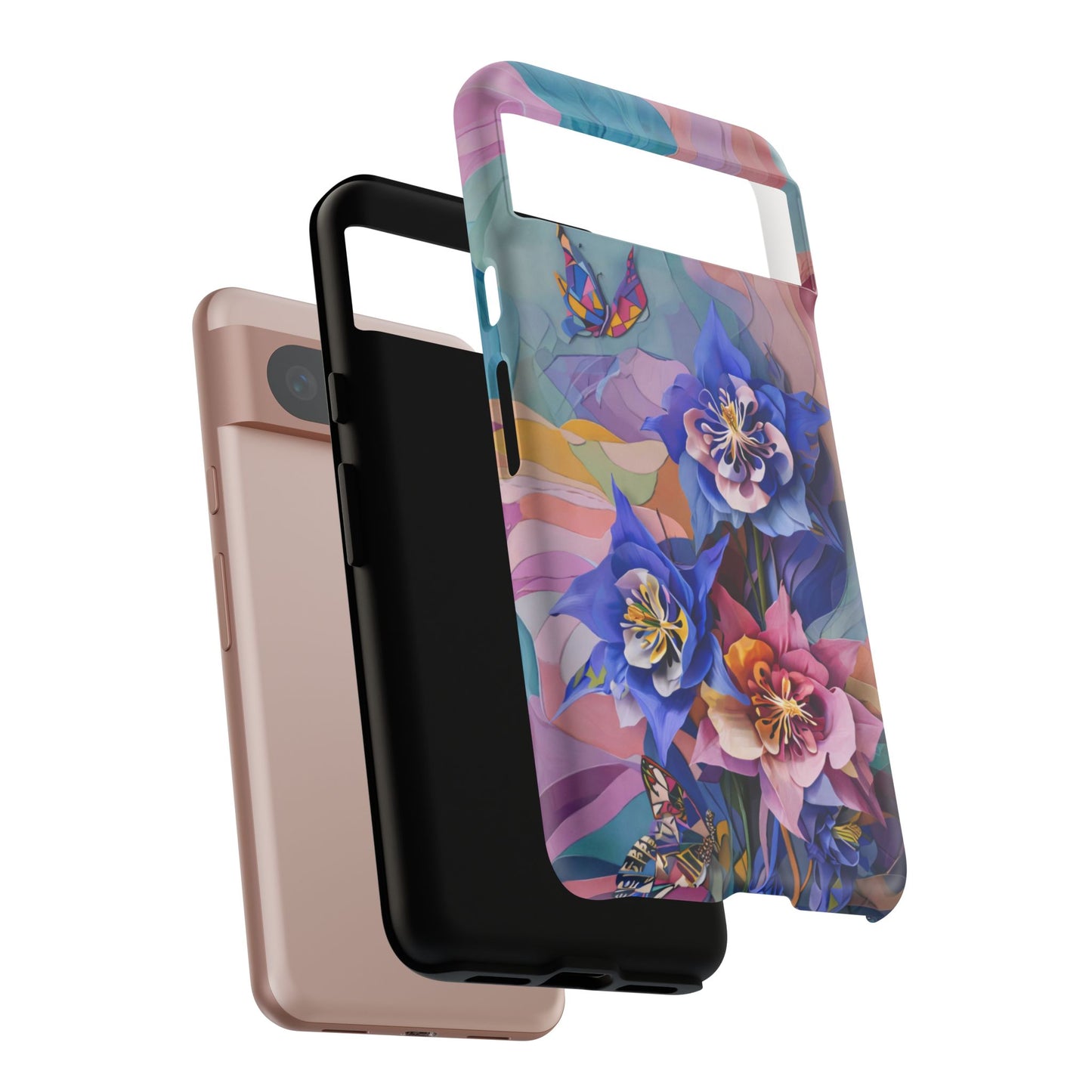 Blue Columbine Carnivale Google Pixel Tough Case