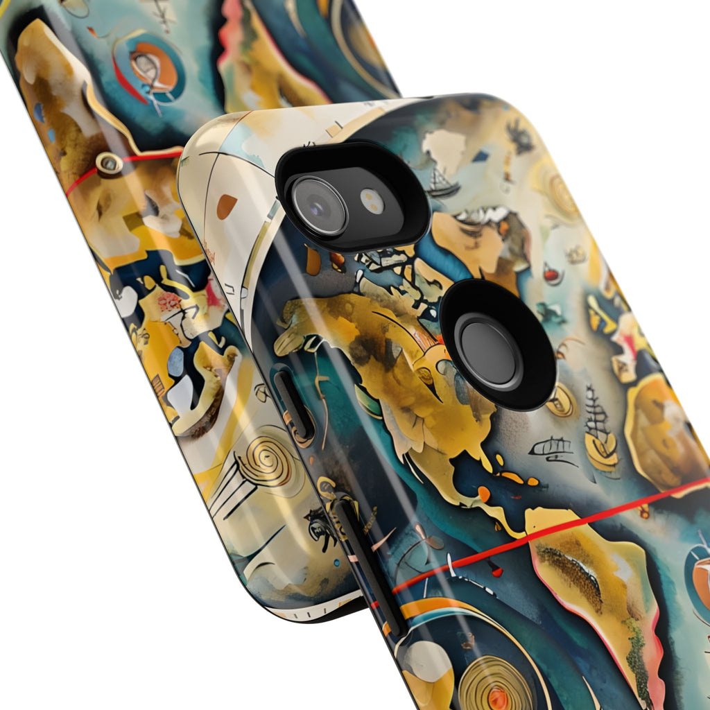 Celestial Map Google Pixel 3a Tough Case - Antique Star Chart Phone Cover