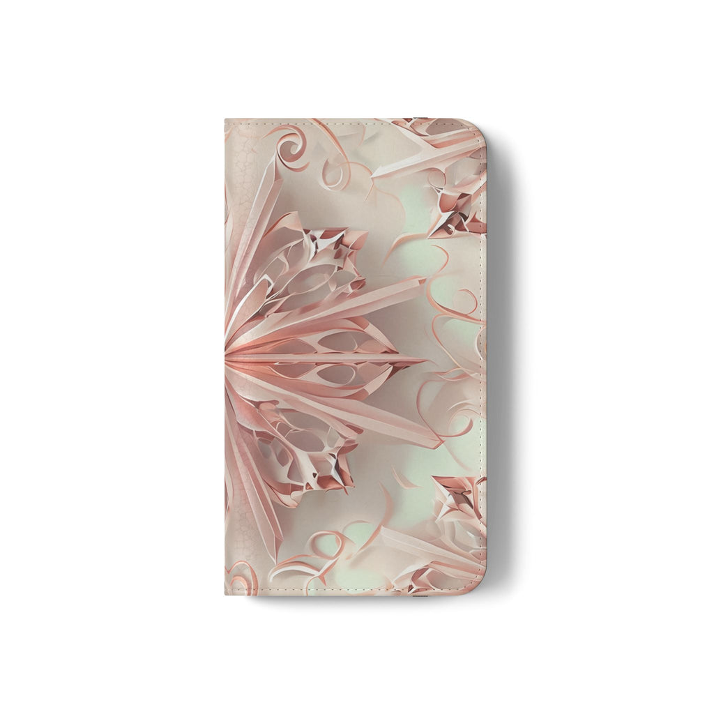 Blush Frost - Abstract Wallet Phone Case for Samsung Galaxy S22