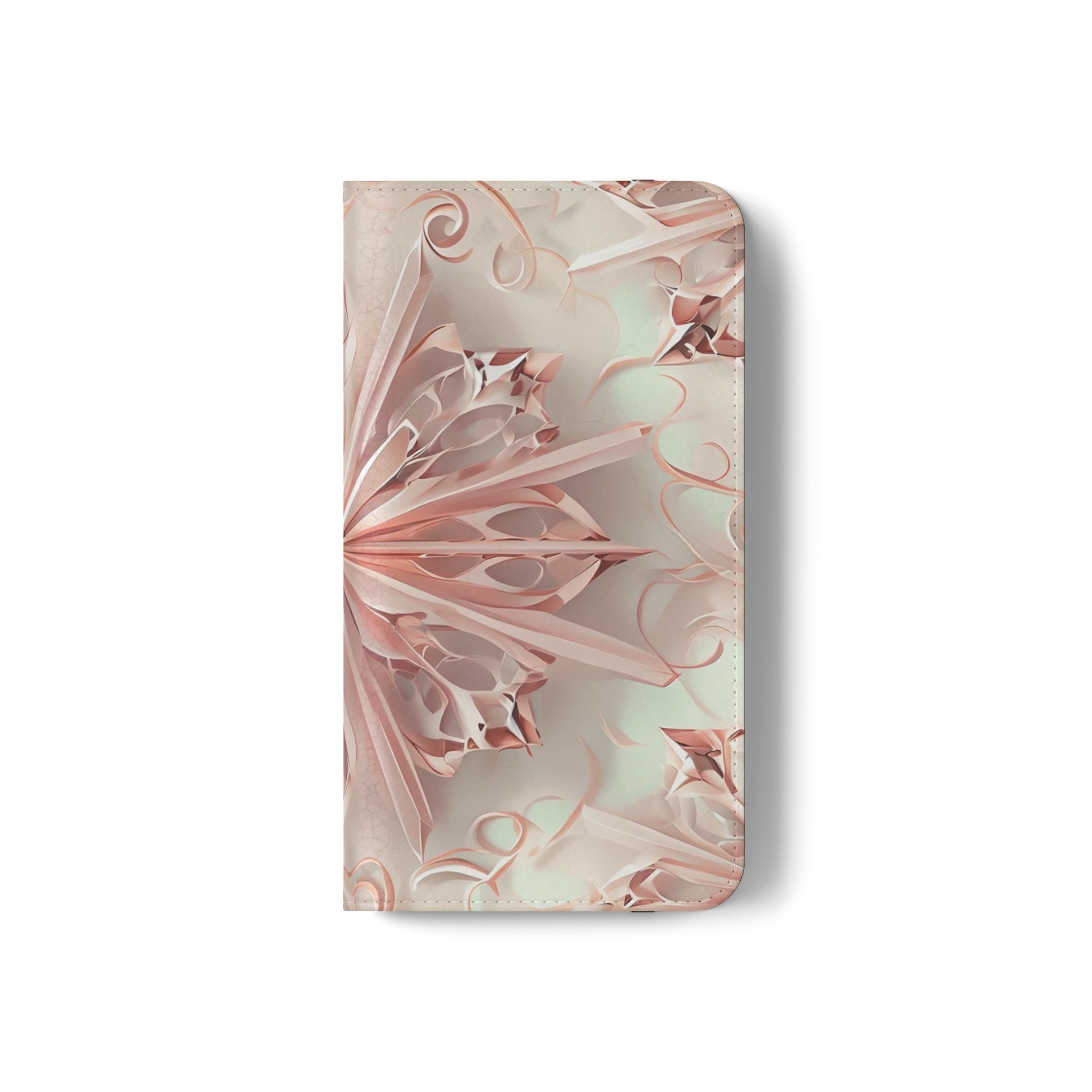 Blush Frost - Abstract Wallet Phone Case for Samsung Galaxy S22