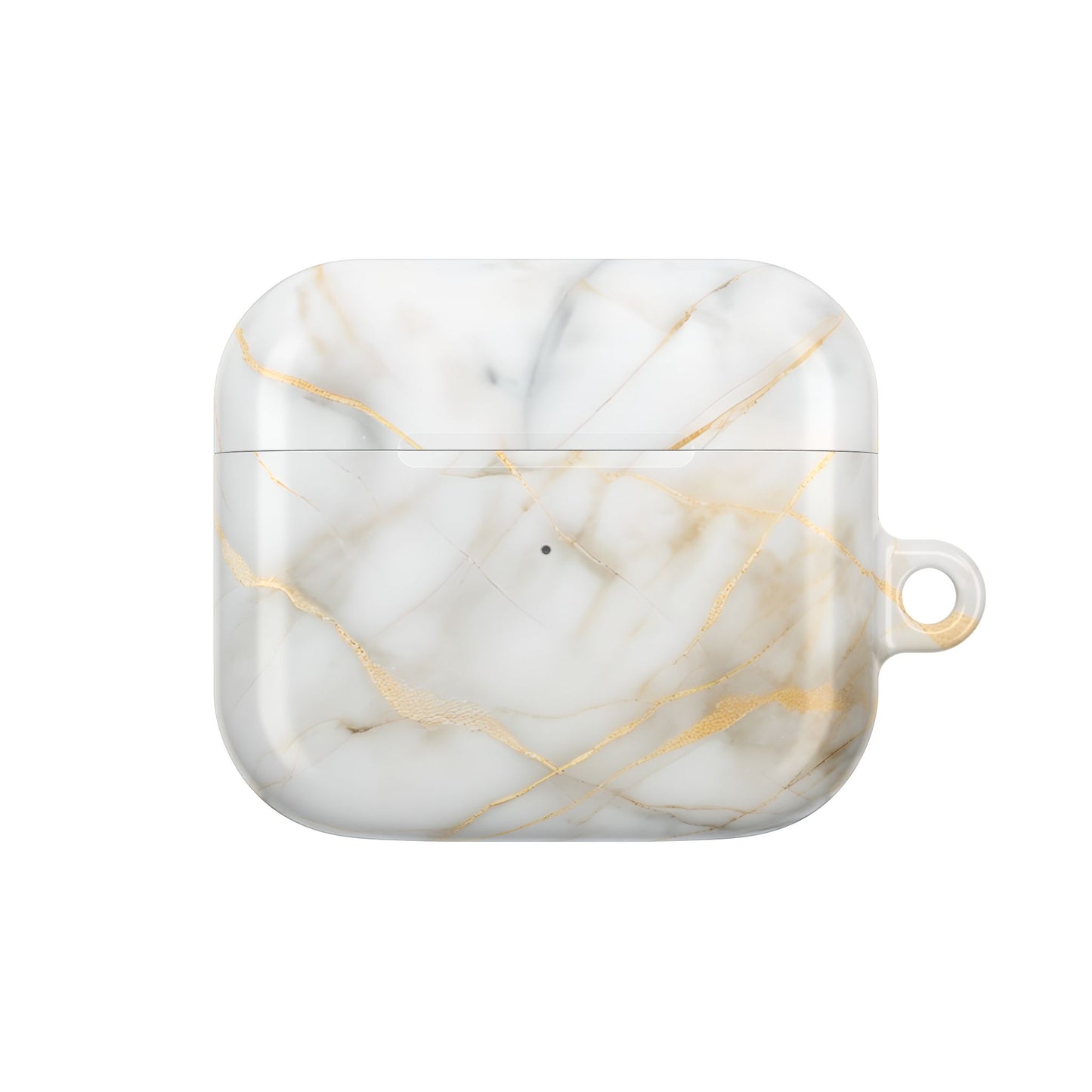 Golden Vein Marble AirPod Case - Gold and Ivory Marble Earbud Cover for Gen 1, 2, 3, Pro Gen 1 & 2