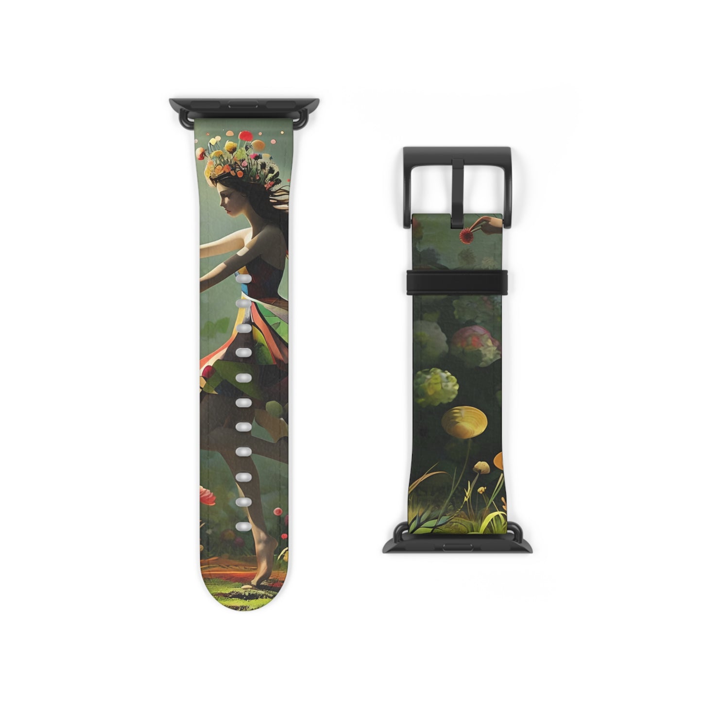 Dancing Wildflower Muse Apple Watch Band Strap - Timeless Design for your Timepiece