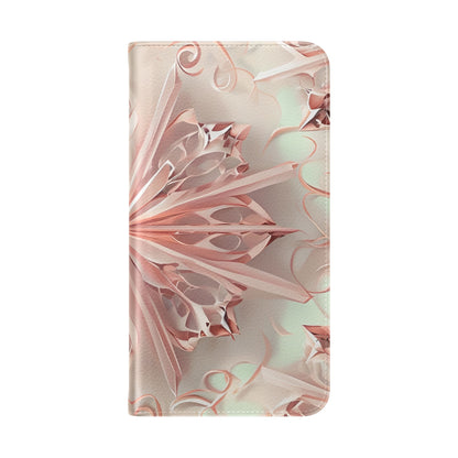 Blush Frost - Abstract Wallet Phone Case for Samsung Galaxy