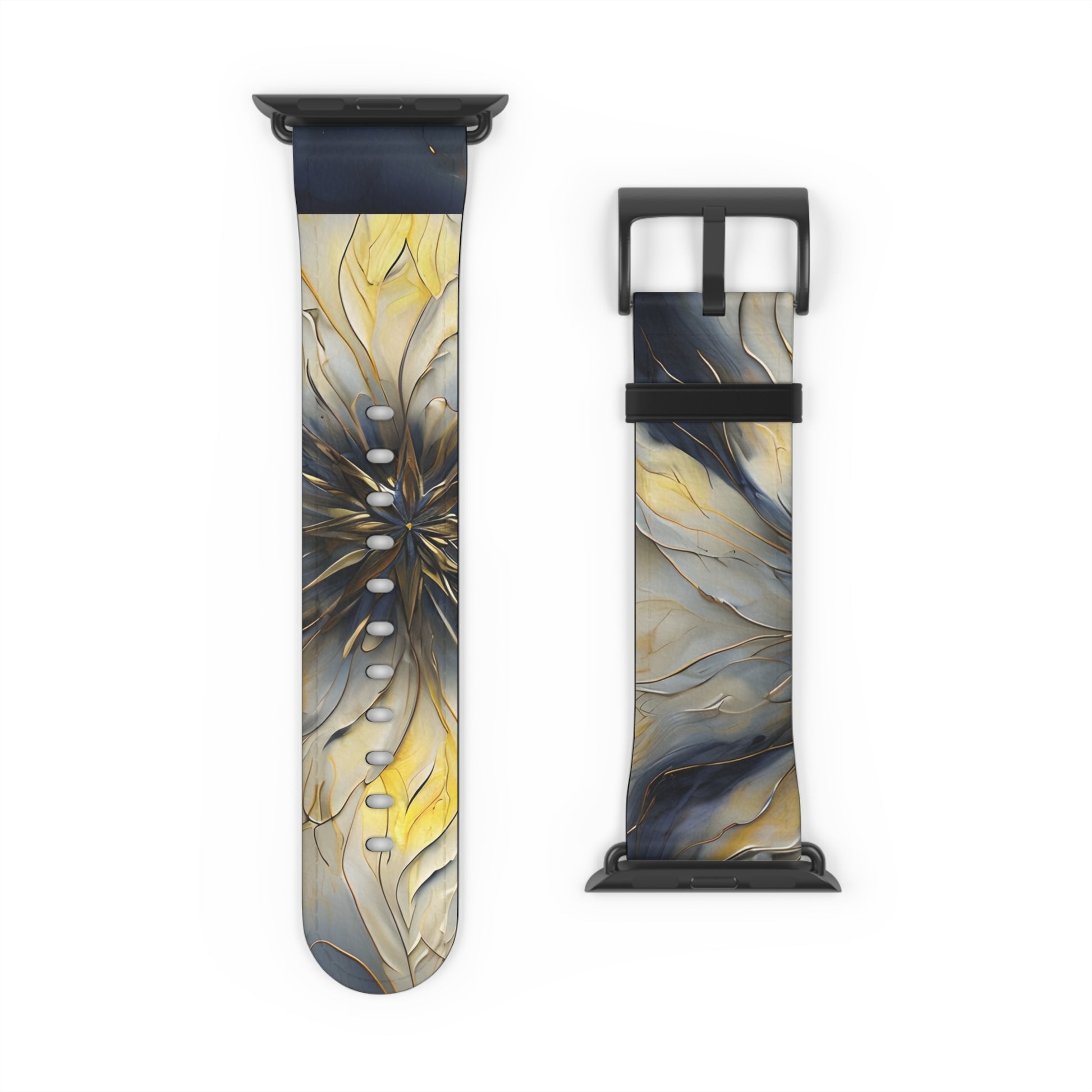 Luminous Petal Designer Watch Band - Artistic Nylon Strap for Apple Watch - Premium, Comfortable, Gift-Ready