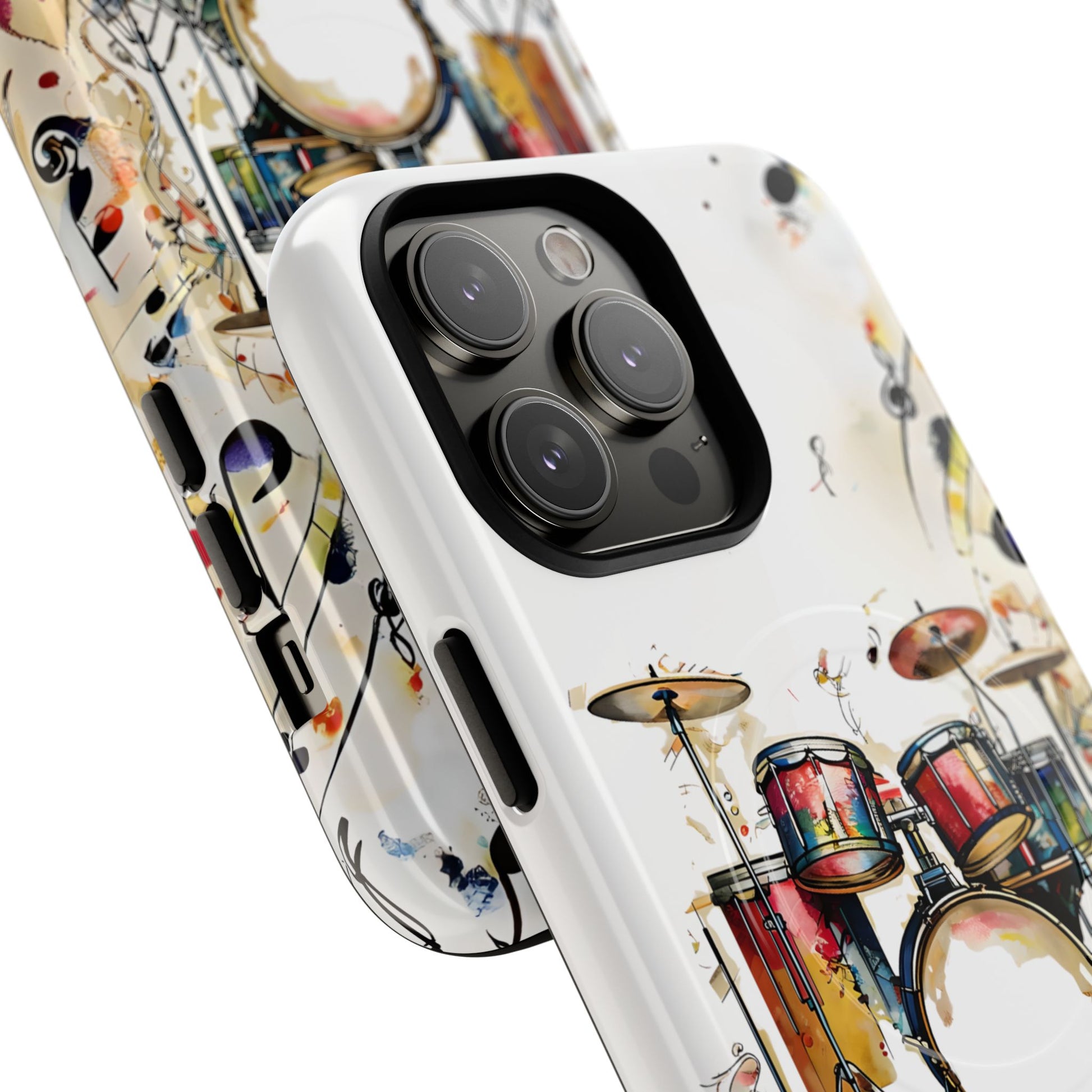 Beatline Abstract Drums & Music Notes iPhone 14 Pro Max MagSafe Case