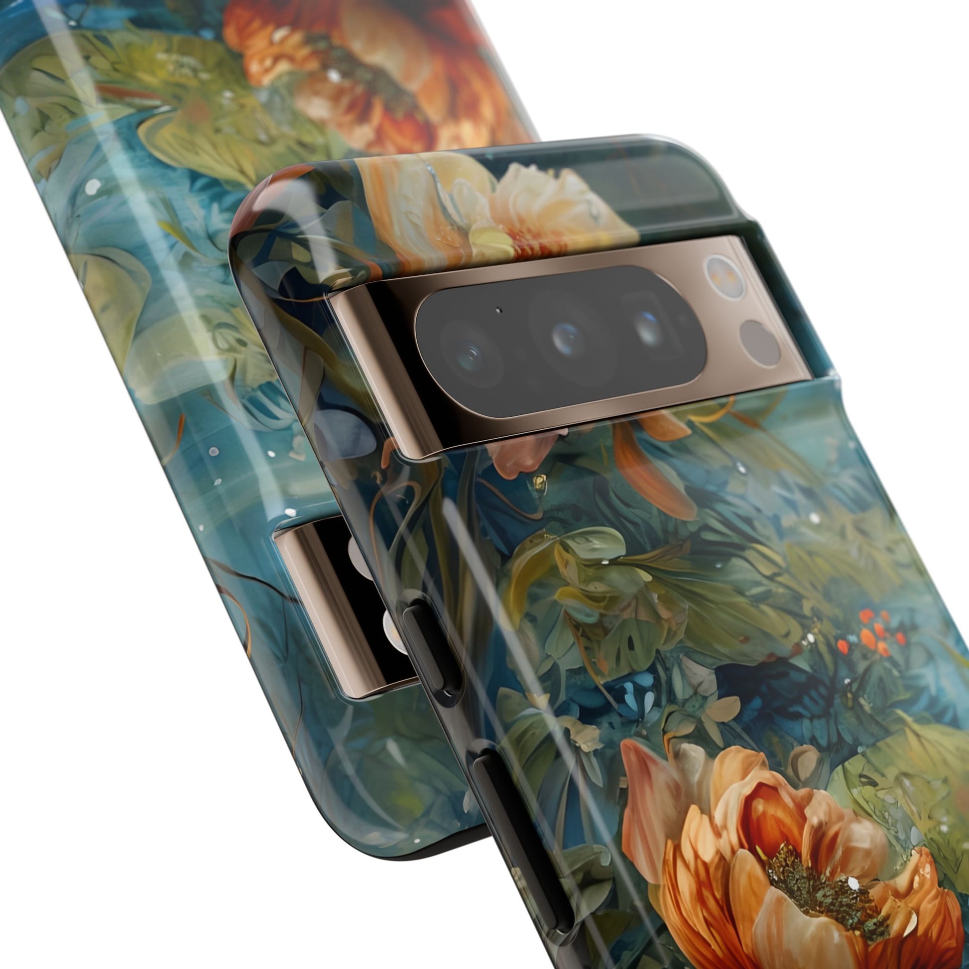 Waterlily Nocturne Tough Case for Google Pixel 8 Pro- Premium Artistic Shockproof Cover, Elegant Protective Phone Case