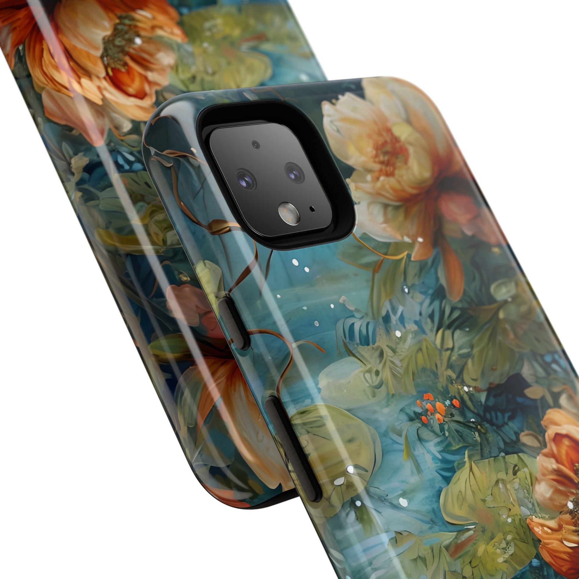 Waterlily Nocturne Tough Case for Google Pixel 4XL- Premium Artistic Shockproof Cover, Elegant Protective Phone Case