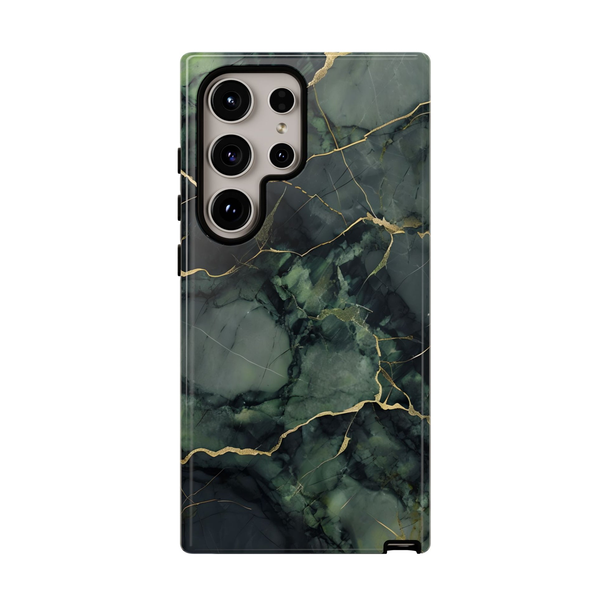 Verdant Vein Tough Case for Samsung Galaxy S24 Ultra - Luxury Gold Vein, Nature-Inspired Protective Cover