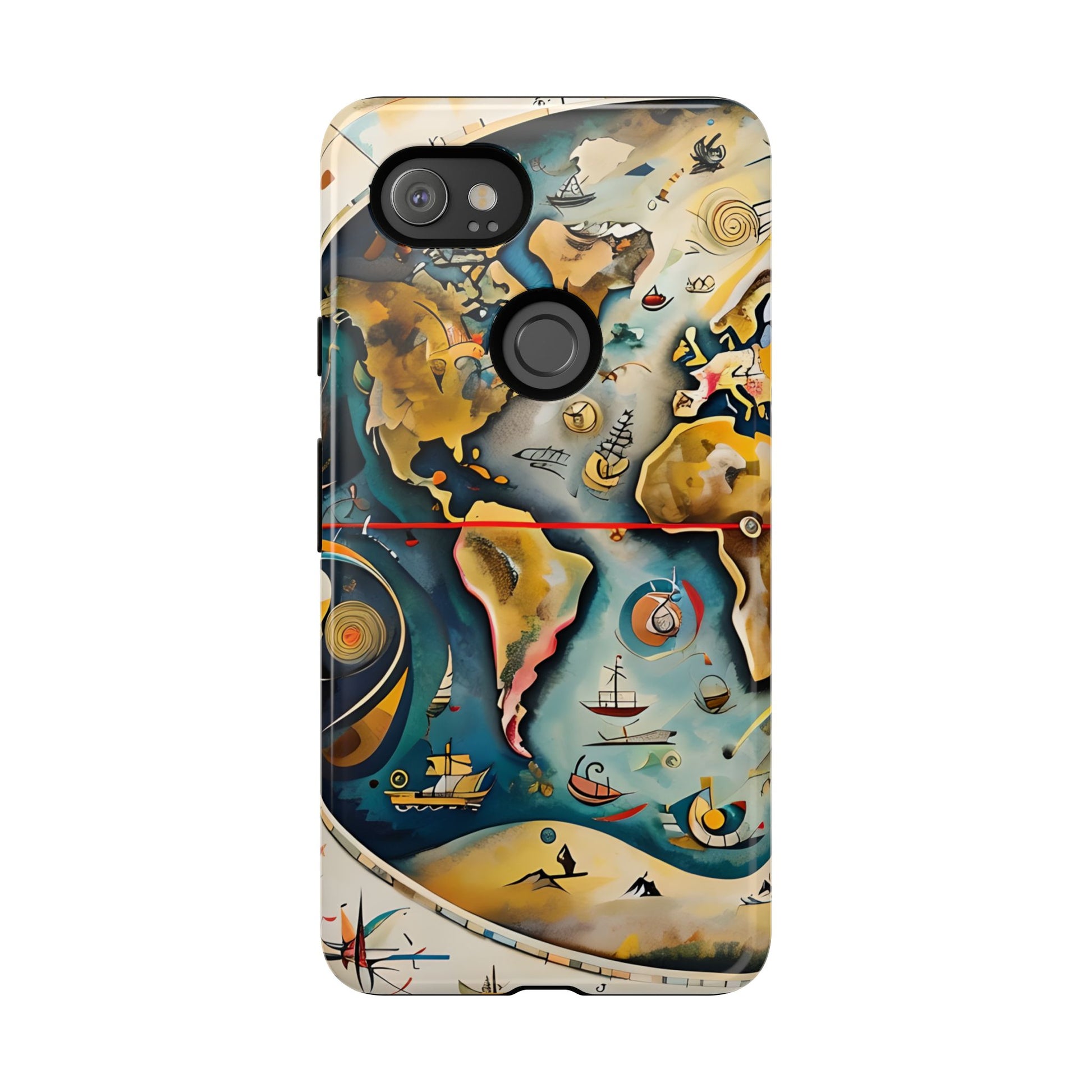 Celestial Map Google Pixel 2XL Tough Case - Antique Star Chart Phone Cover