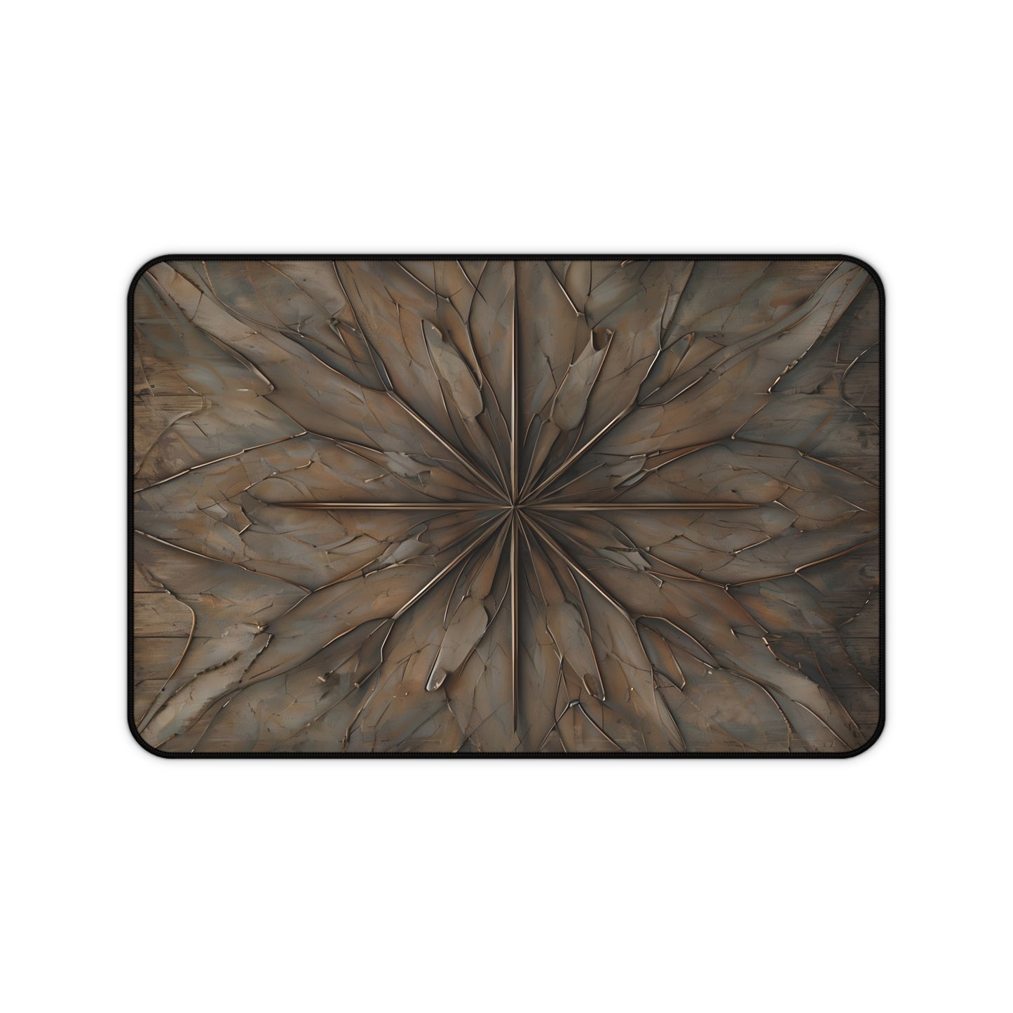 Earthstone Mandala Desk Mat - Premium Office Desk Pad, 3 Sizes Available, Artistic Workspace Protection