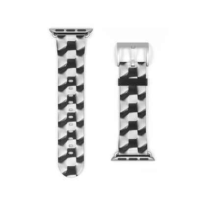 Monochrome Grid Apple Watch Band Strap - Timeless Design for your Timepiece