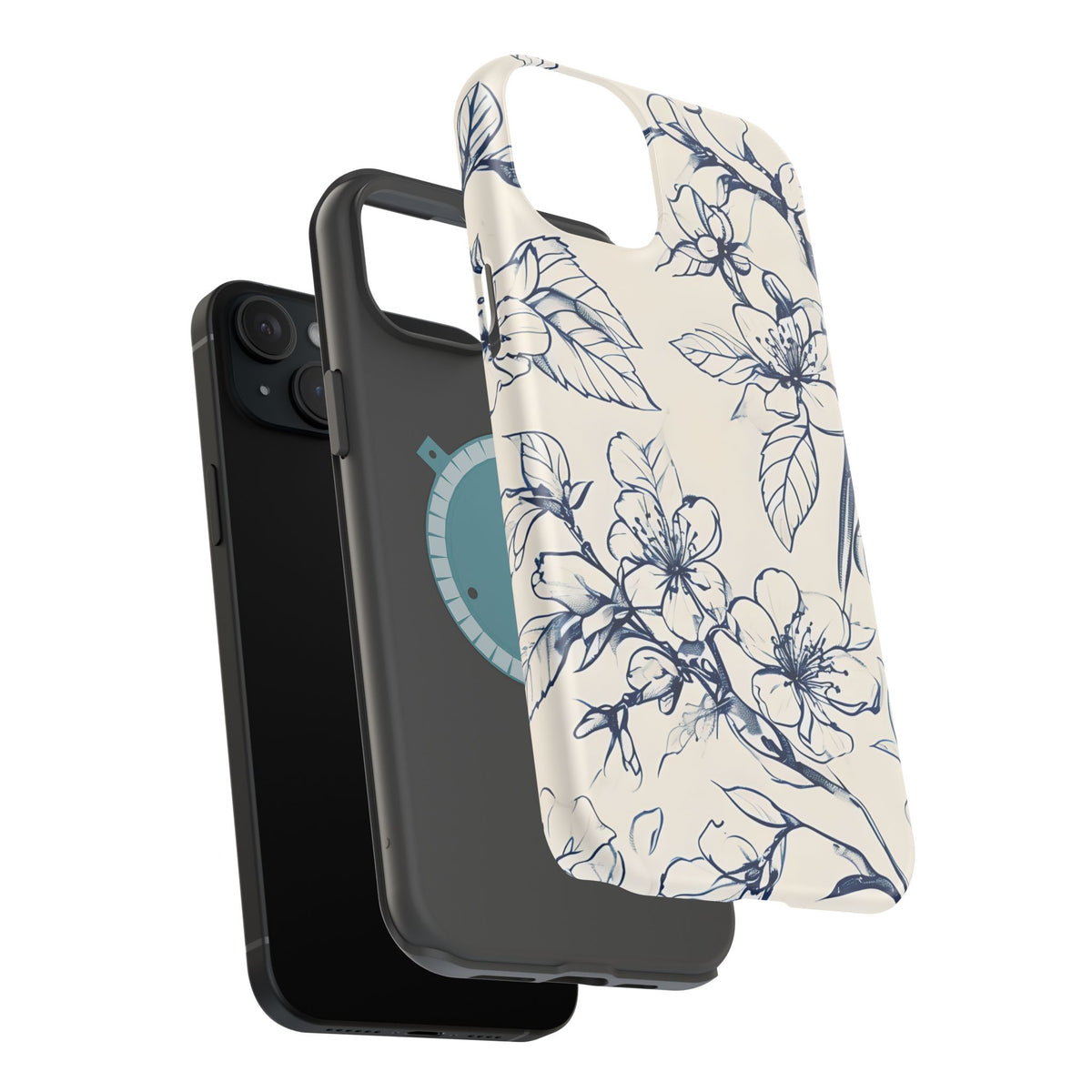 Blossom Sketch iPhone MagSafe Case