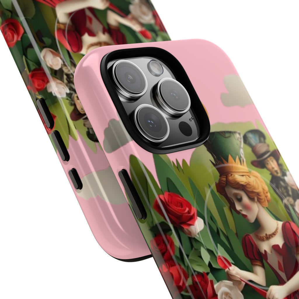 Regal Rose Court - iPhone 16 Pro Max MagSafe Phone Case - Whimsical Fantasy Floral Design