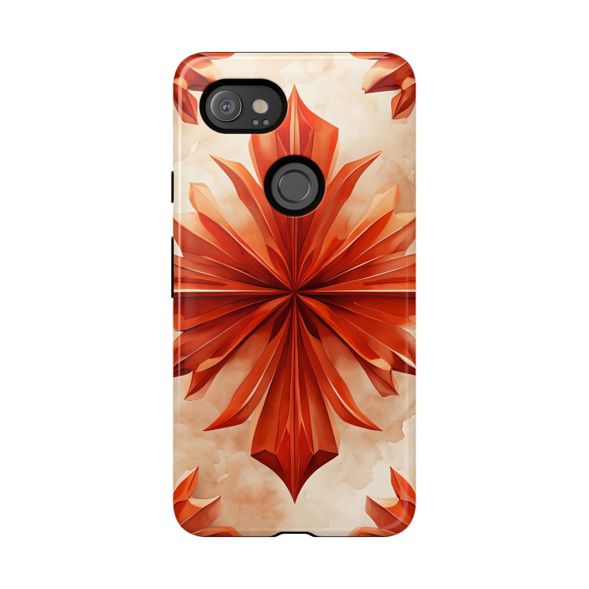 Sunset Fleur Google Pixel 2XL - Kaleidoscope Collection of MagSafe Compatible - Vibrant Sunset Flower Design