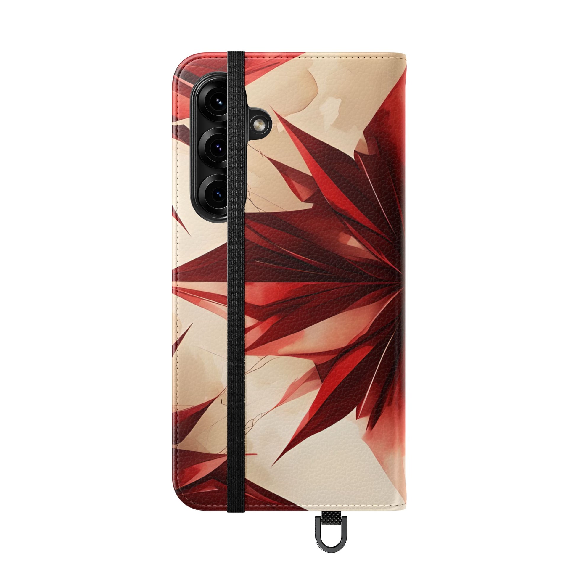 Ruby Compass Samsung Galaxy S25 Plus Wallet Case - Bold Geometric Flip Cover with Card Slots