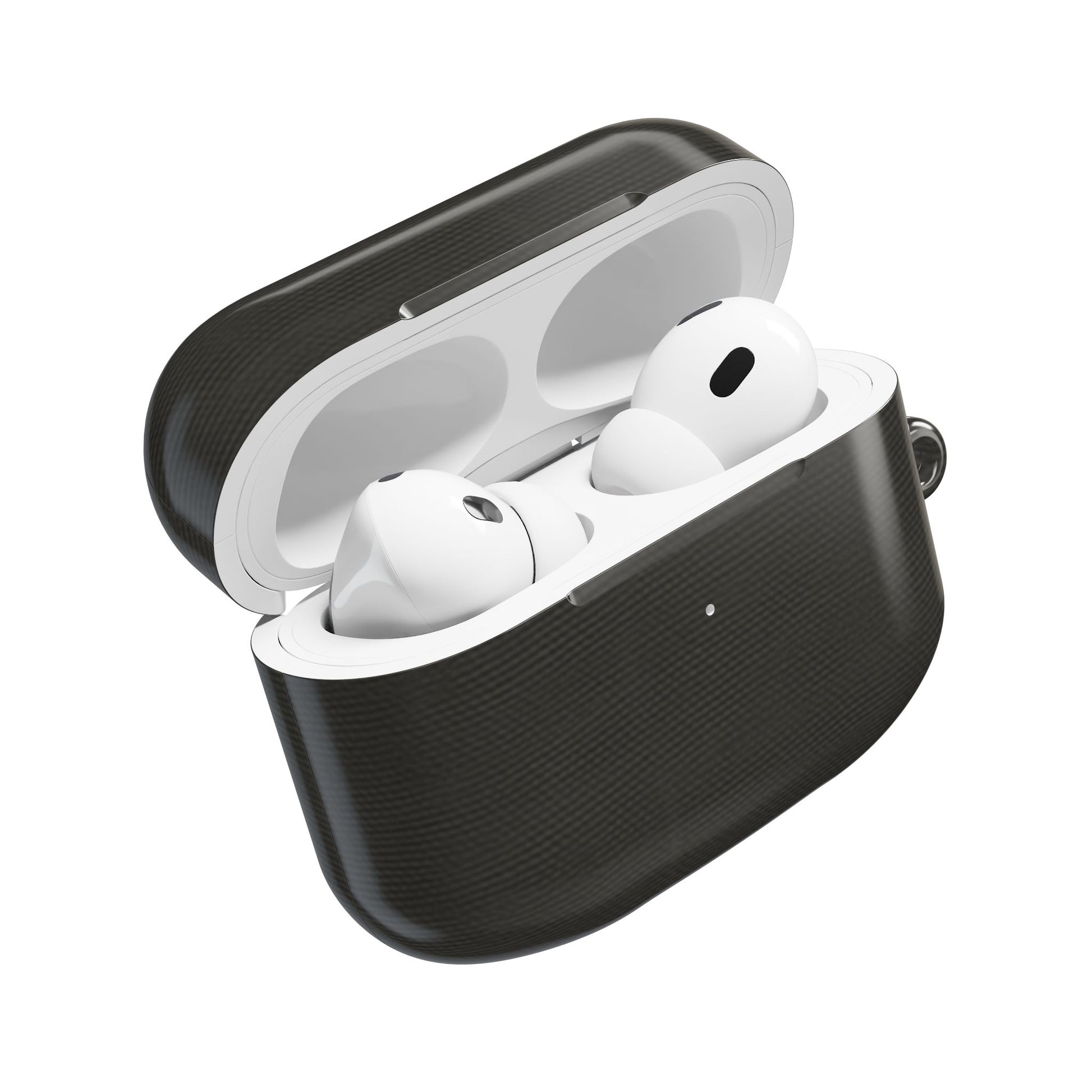 Charcoal Linen AirPods Case - Minimalist Charcoal Cover for Gen 1, 2, 3, Pro Gen 1 & 2