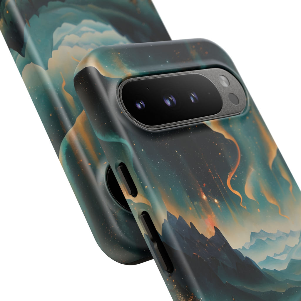 Aurora Dreamscape Tough Case for Google Pixel 9 Pro XL - Northern Lights Artistic Shockproof Cover, Elegant Protective Phone Case