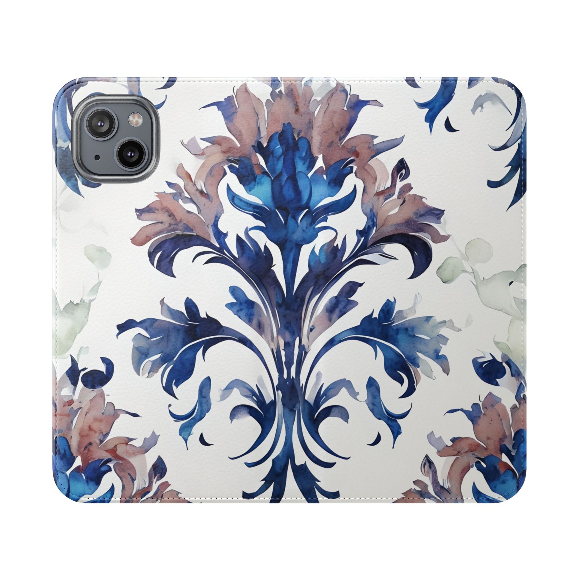 Delft Reverie - Abstract Wallet Phone Case for iPhone 14 Plus