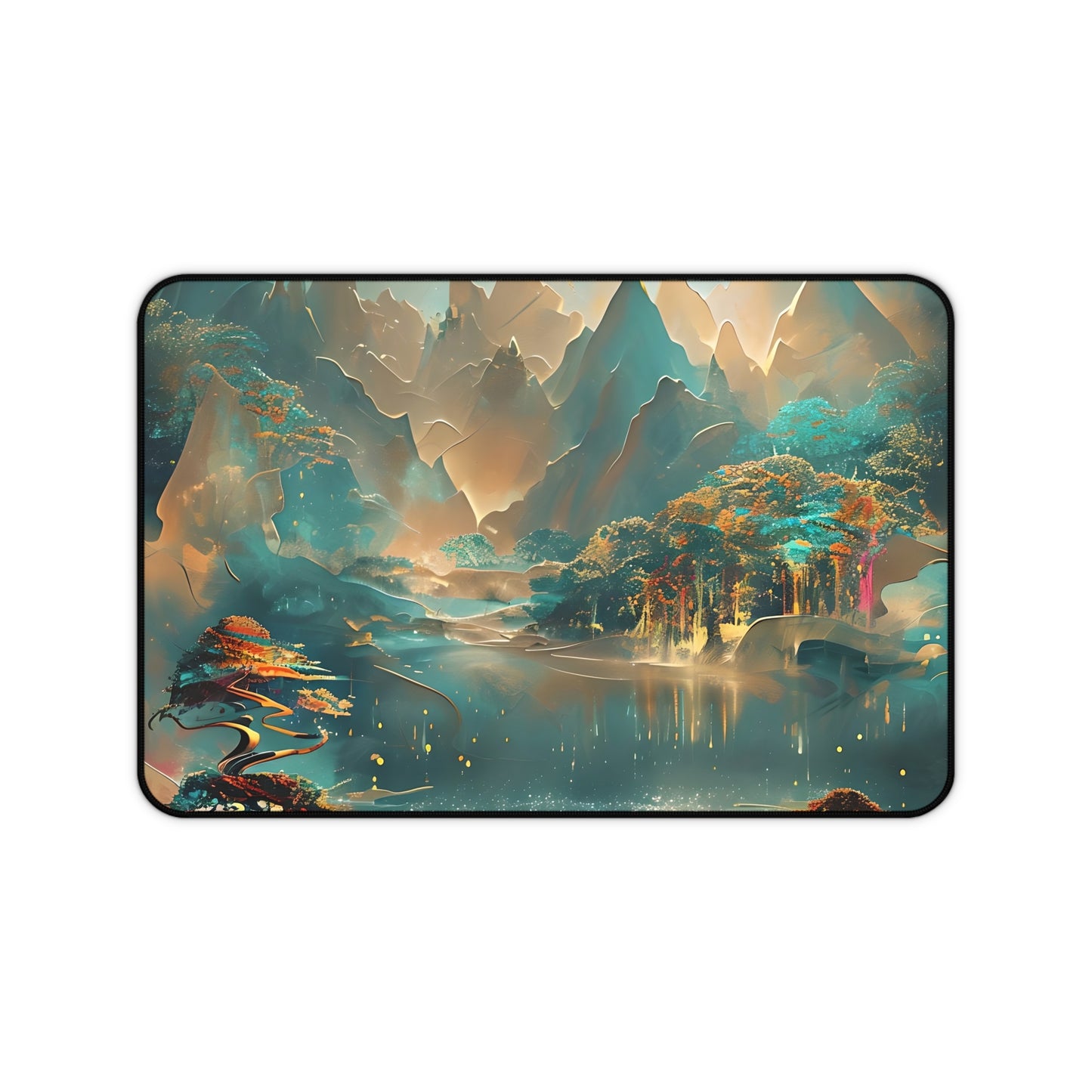 Misty Horizon Desk Mat - Premium Office Desk Pad, 3 Sizes Available, Artistic Workspace Protection