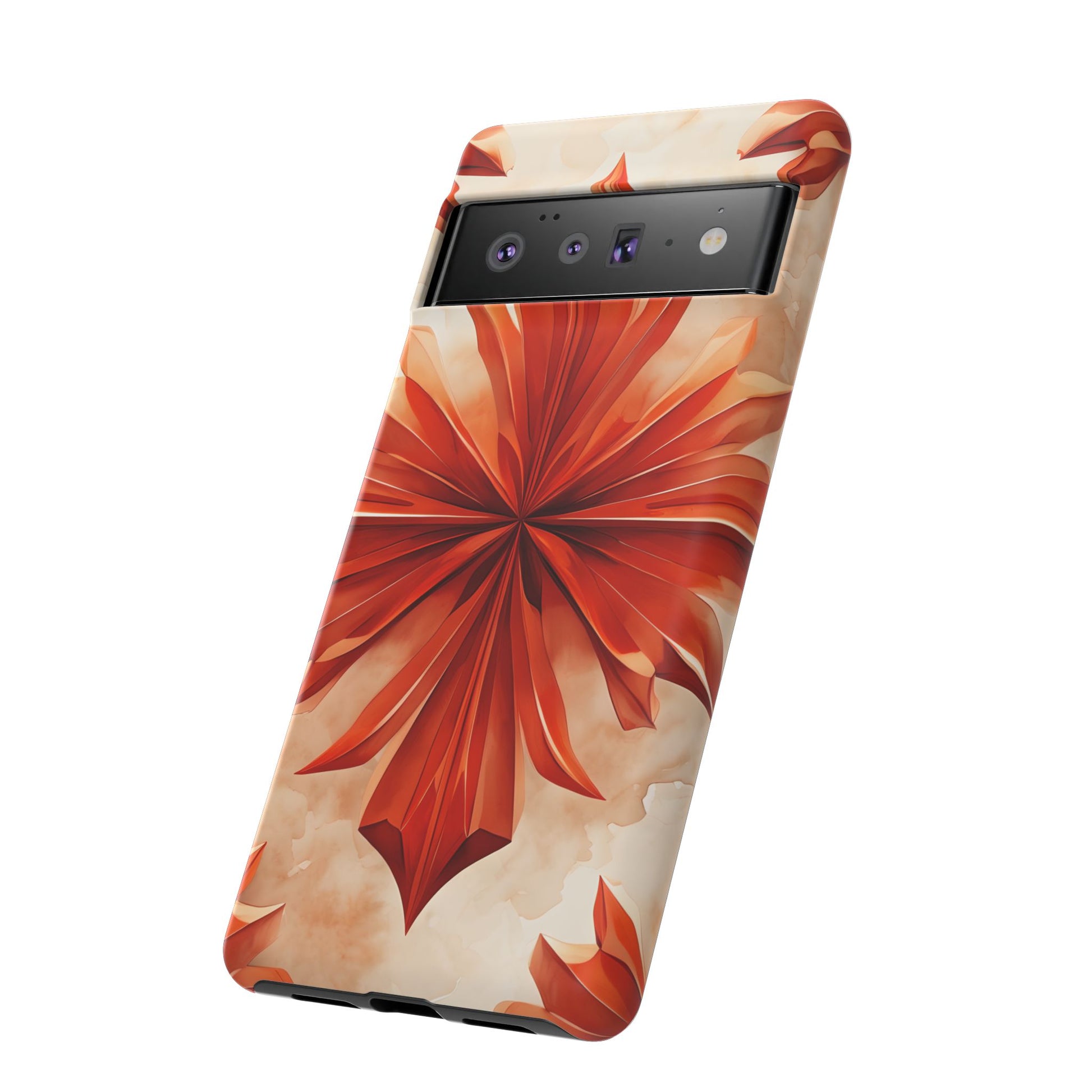 Sunset Fleur Google Pixel 6 Pro - Kaleidoscope Collection of MagSafe Compatible - Vibrant Sunset Flower Design