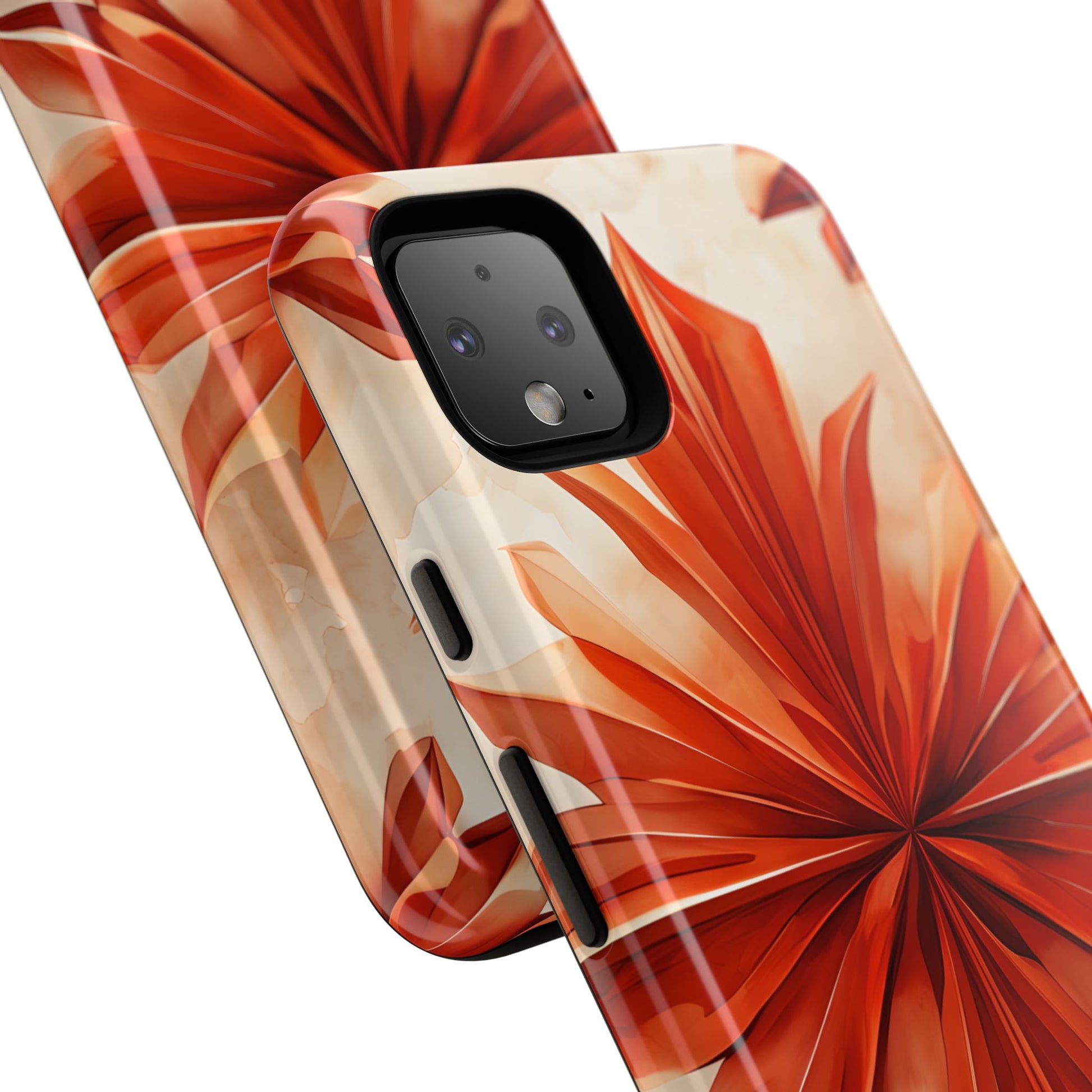 Sunset Fleur Google Pixel 4XL - Kaleidoscope Collection of MagSafe Compatible - Vibrant Sunset Flower Design