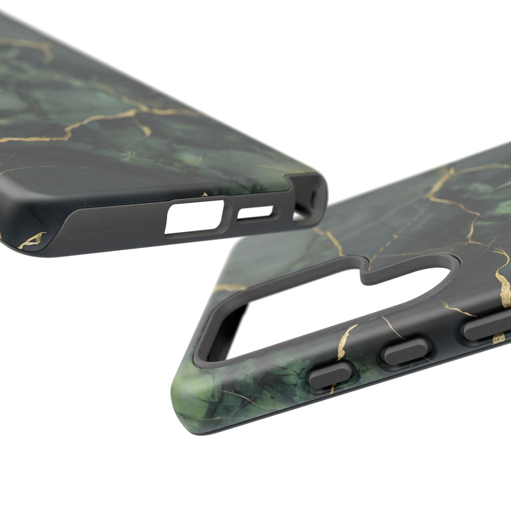 Verdant Vein Tough Case for Samsung Galaxy S25 Ultra - Luxury Gold Vein, Nature-Inspired Protective Cover