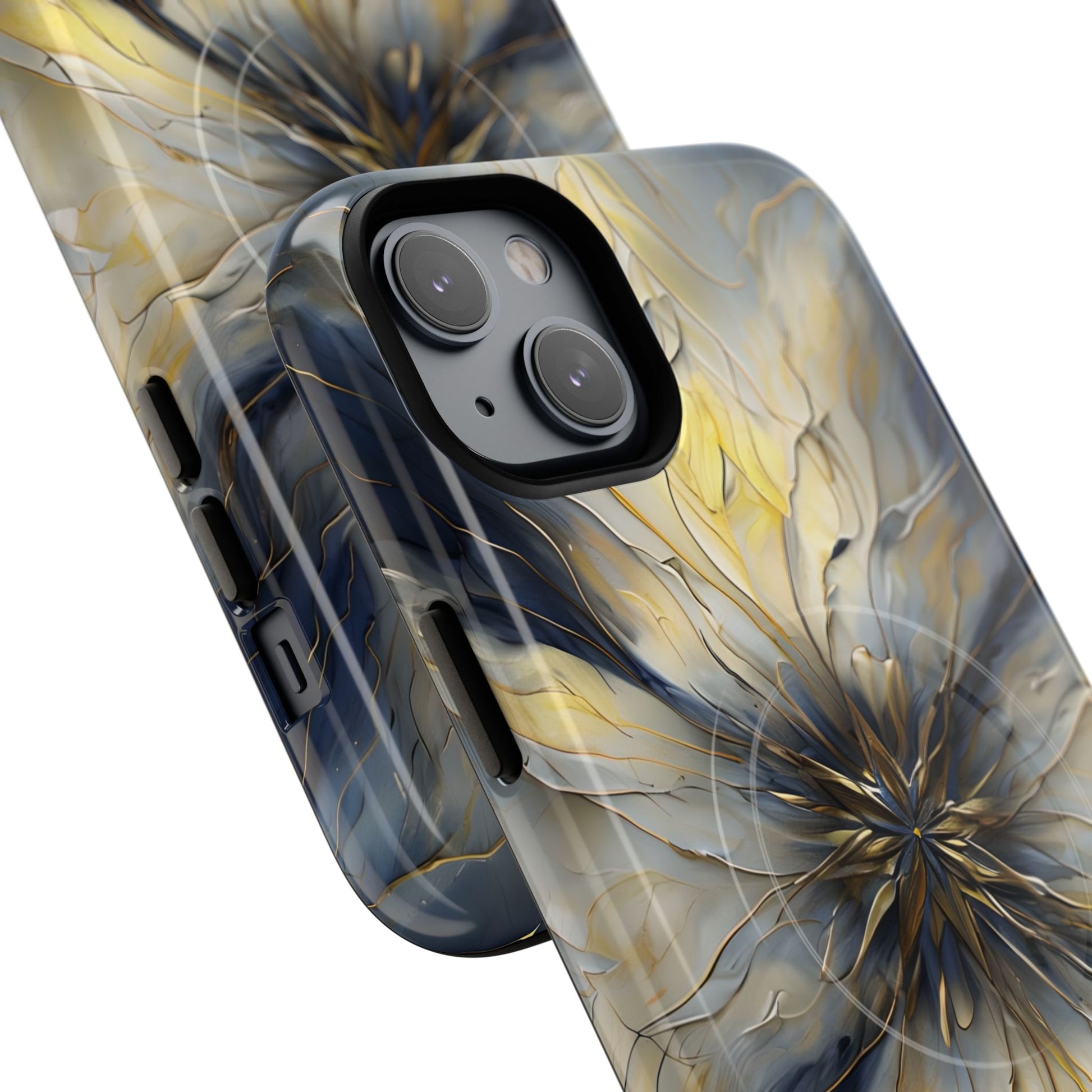 Luxury Luminous Petal MagSafe iPhone 14 Plus- Designer Shockproof Cover