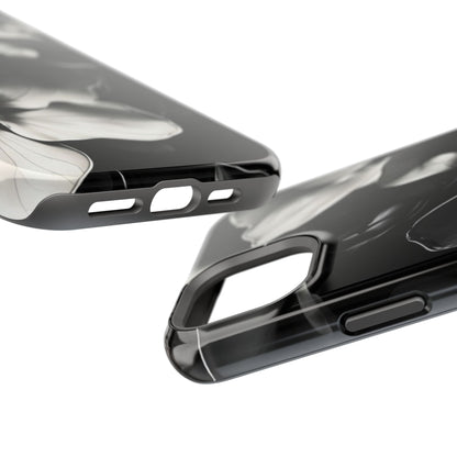 Monochrome Magnolia iPhone MagSafe Case