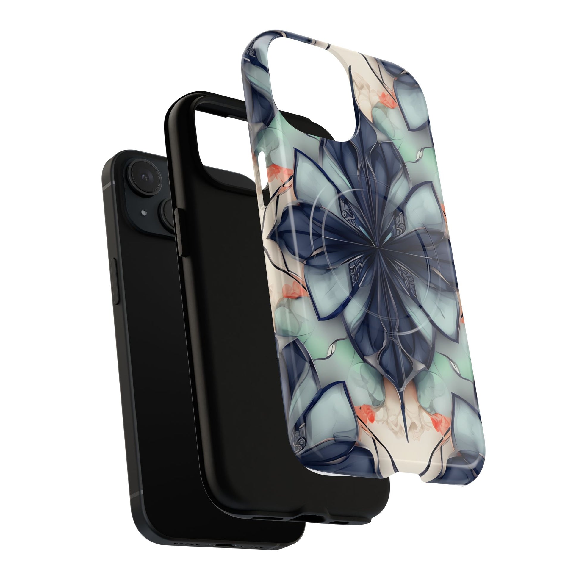 Midnight Mosaic MagSafe iPhone 15 Case - Designer Shockproof Cover