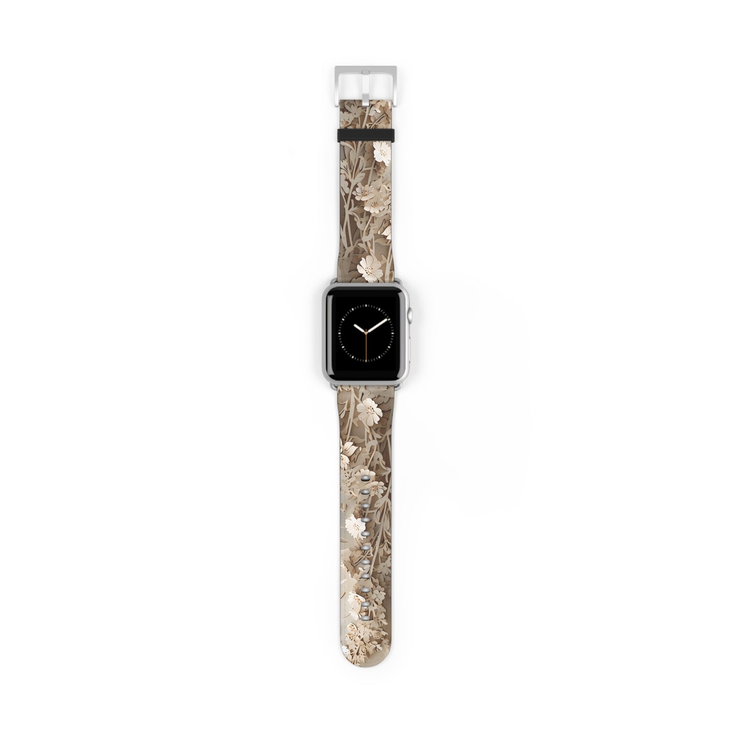 Moonlit Garden Apple Watch Band - Premium Custom Strap for Series 1-9, SE & Ultra - Artistic Vegan Leather