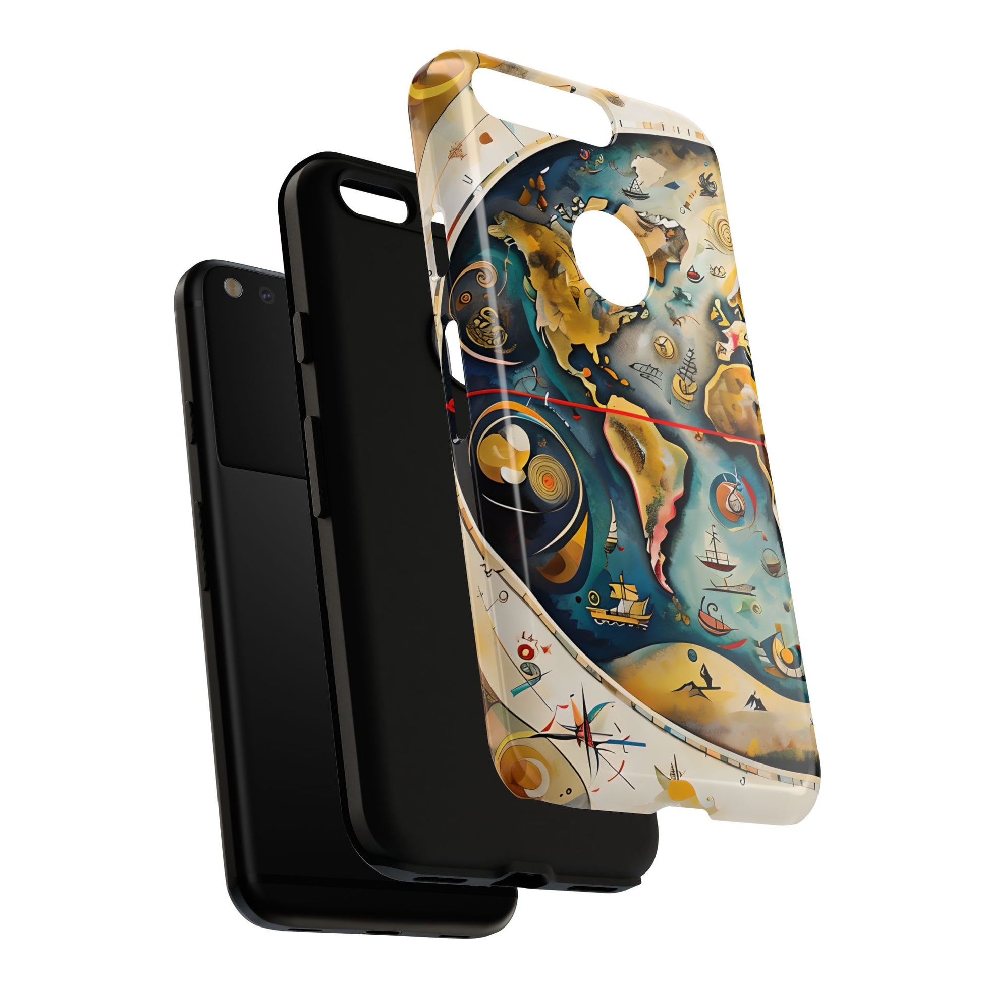 Celestial Map Google Pixel Tough Case - Antique Star Chart Phone Cover